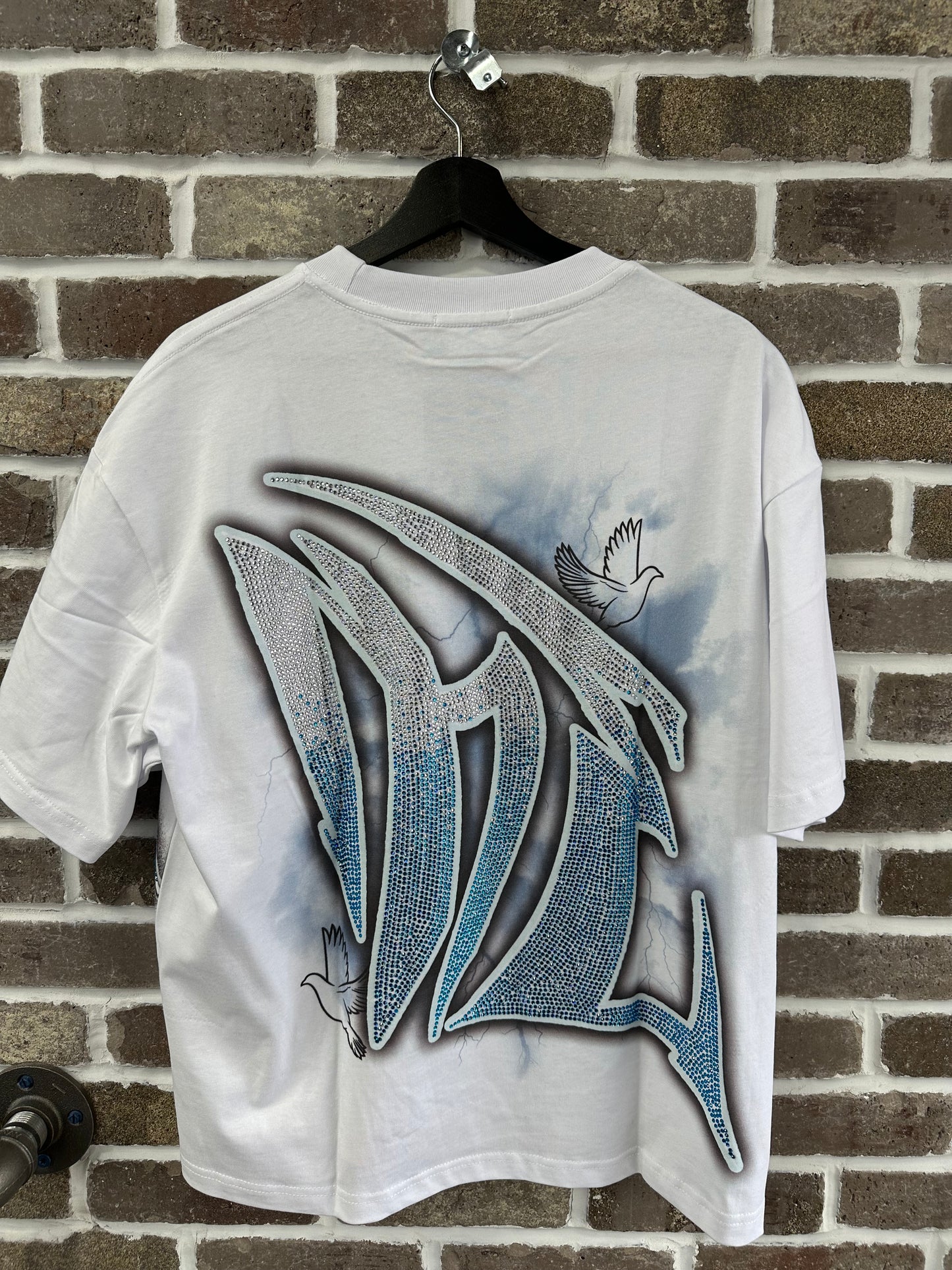 Mixed Emotion Dove Rhinestone Tee