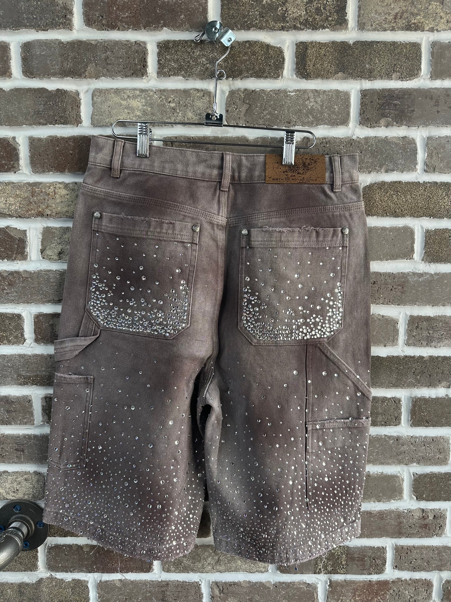 Birth Of Royal Child 20K Diamond Shorts Brown