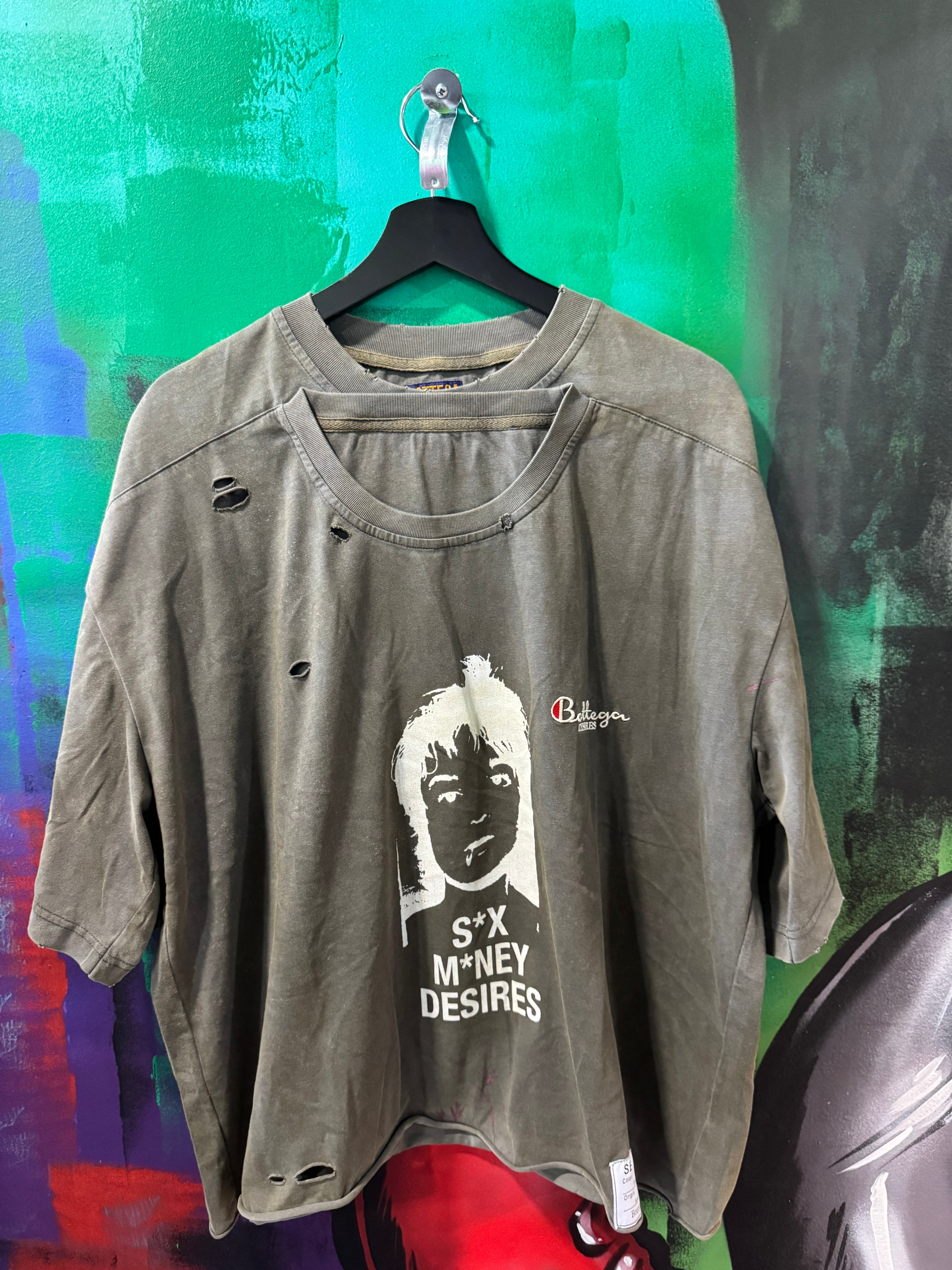 Bottega Desires Sex Sells Gray Tee