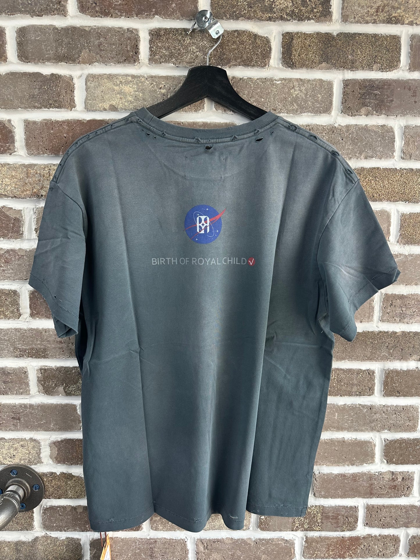 Birth Of Royal Child Rocket Gray Tee