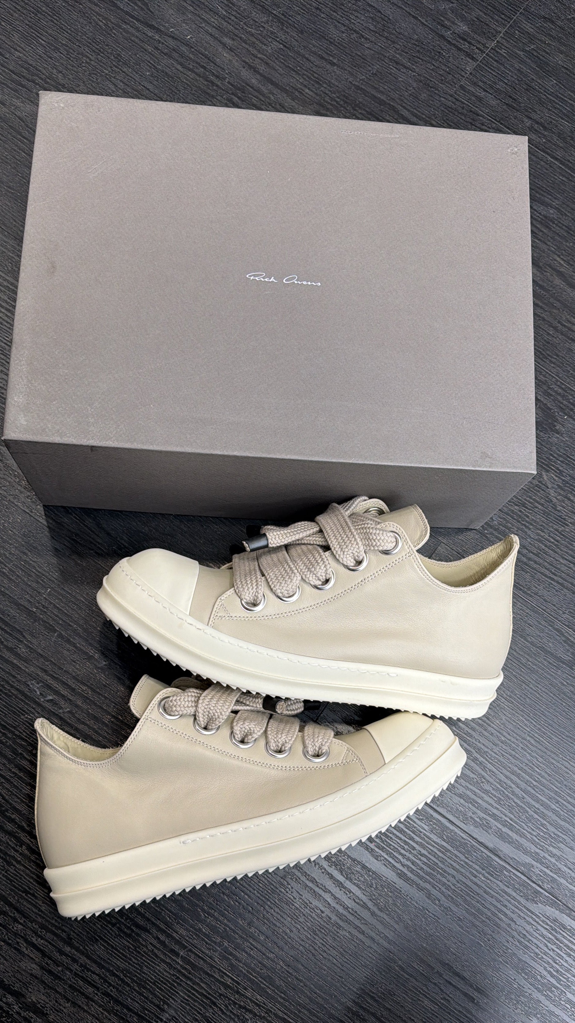Rick Owens Jumbo Lace Mainline Sand/Milk