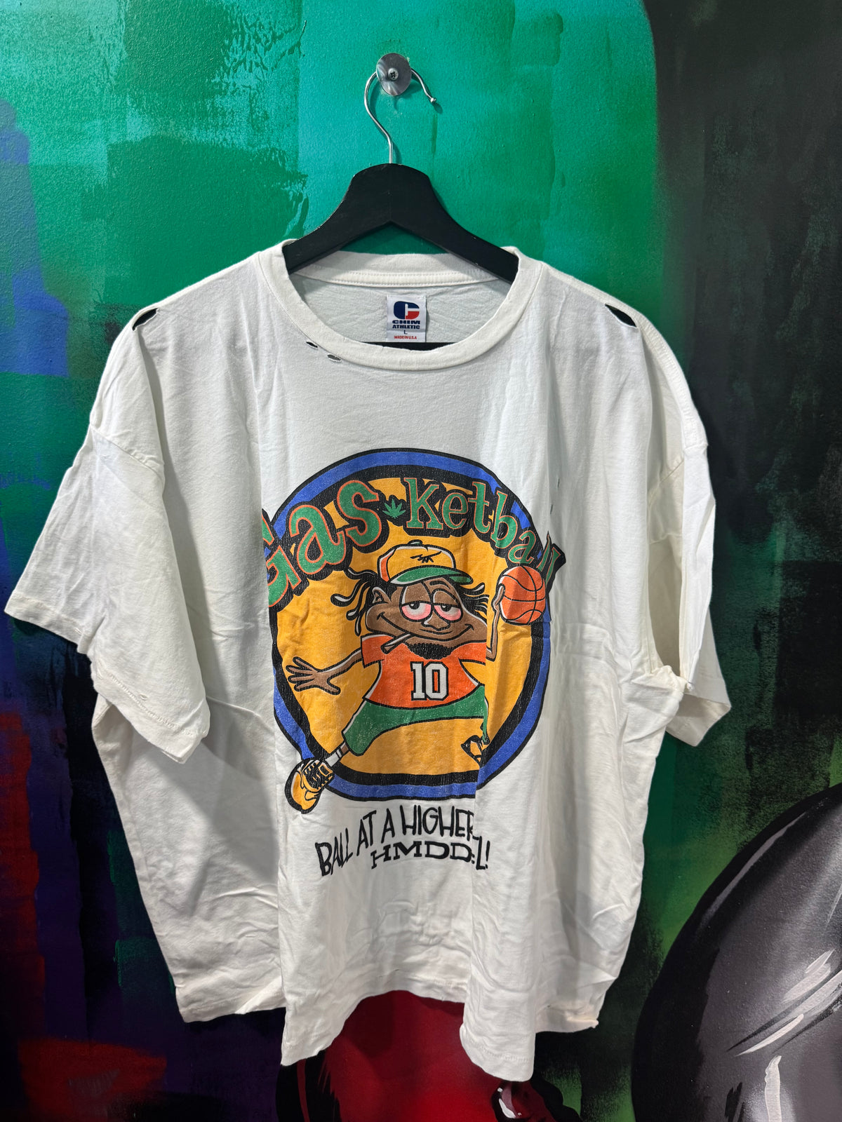 HMDD " GASKETBALL " White Tee