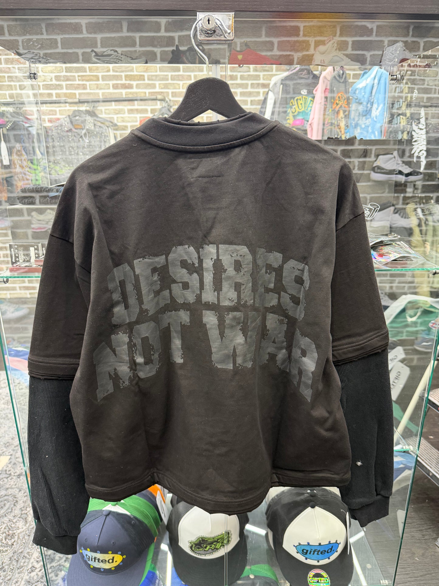 Bottega Desires War Black Longsleeve Tee