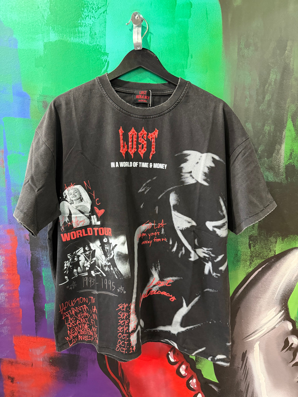 Lost Intricacy Broken Hearts Black Tee