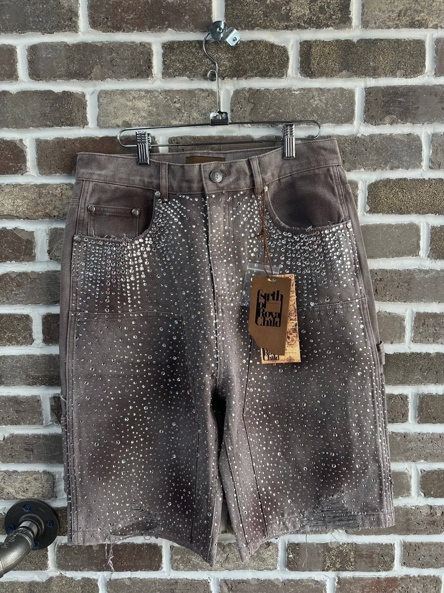 Birth Of Royal Child 20K Diamond Shorts Brown