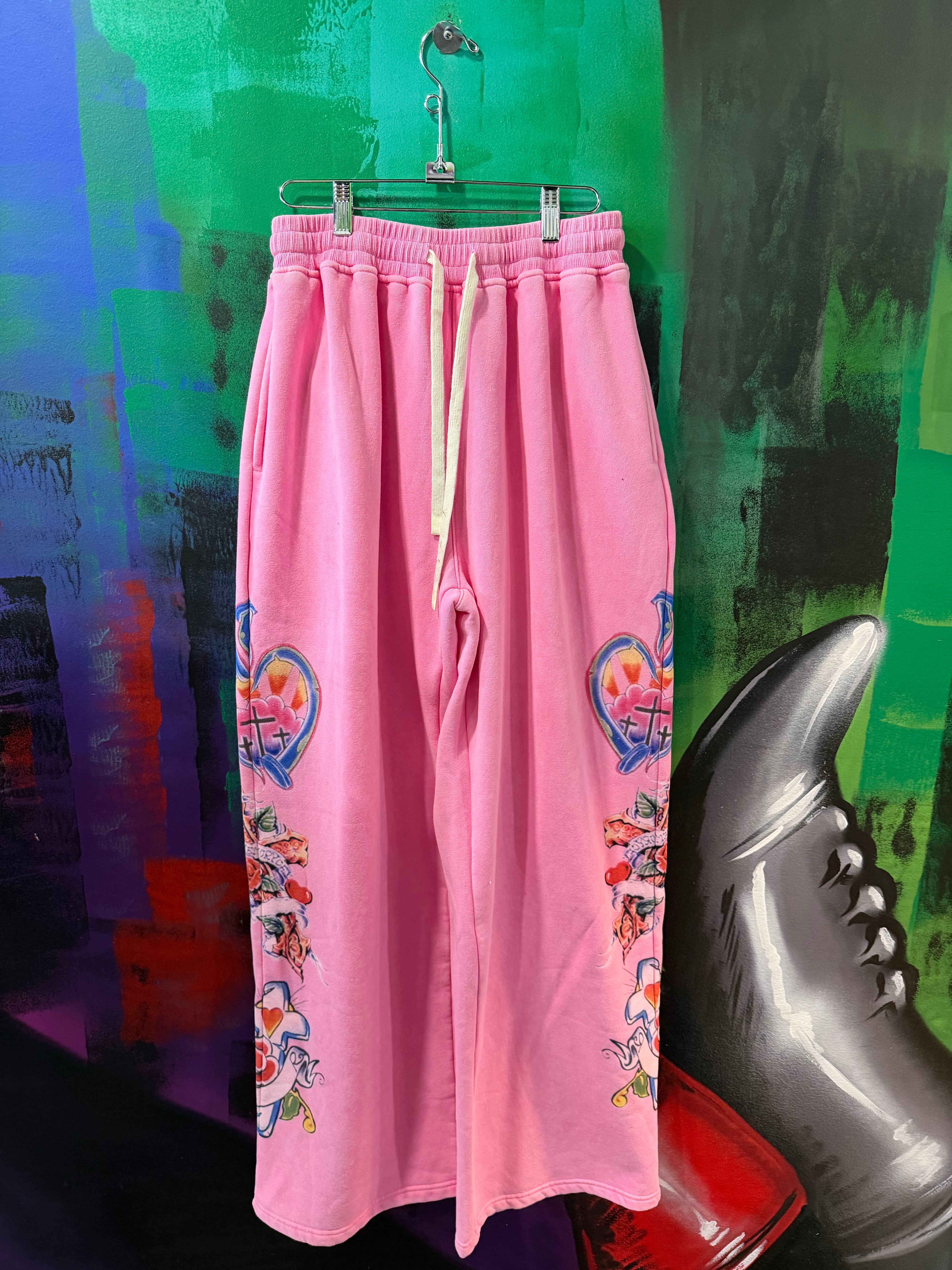 We Are Righteous Risen King Pink Sweatpants