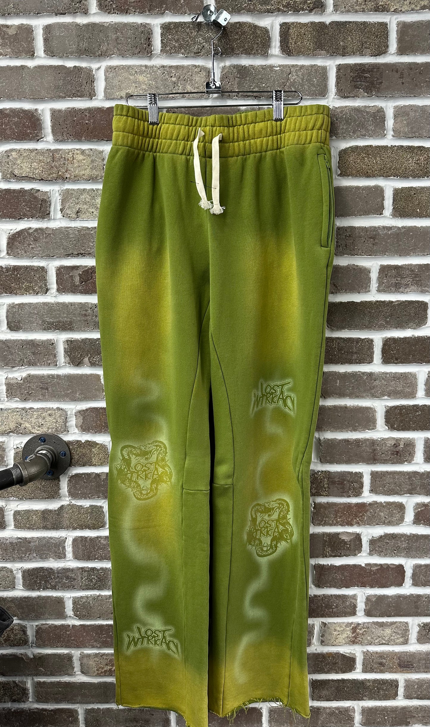 Lost Intricacy Green Sweatpants
