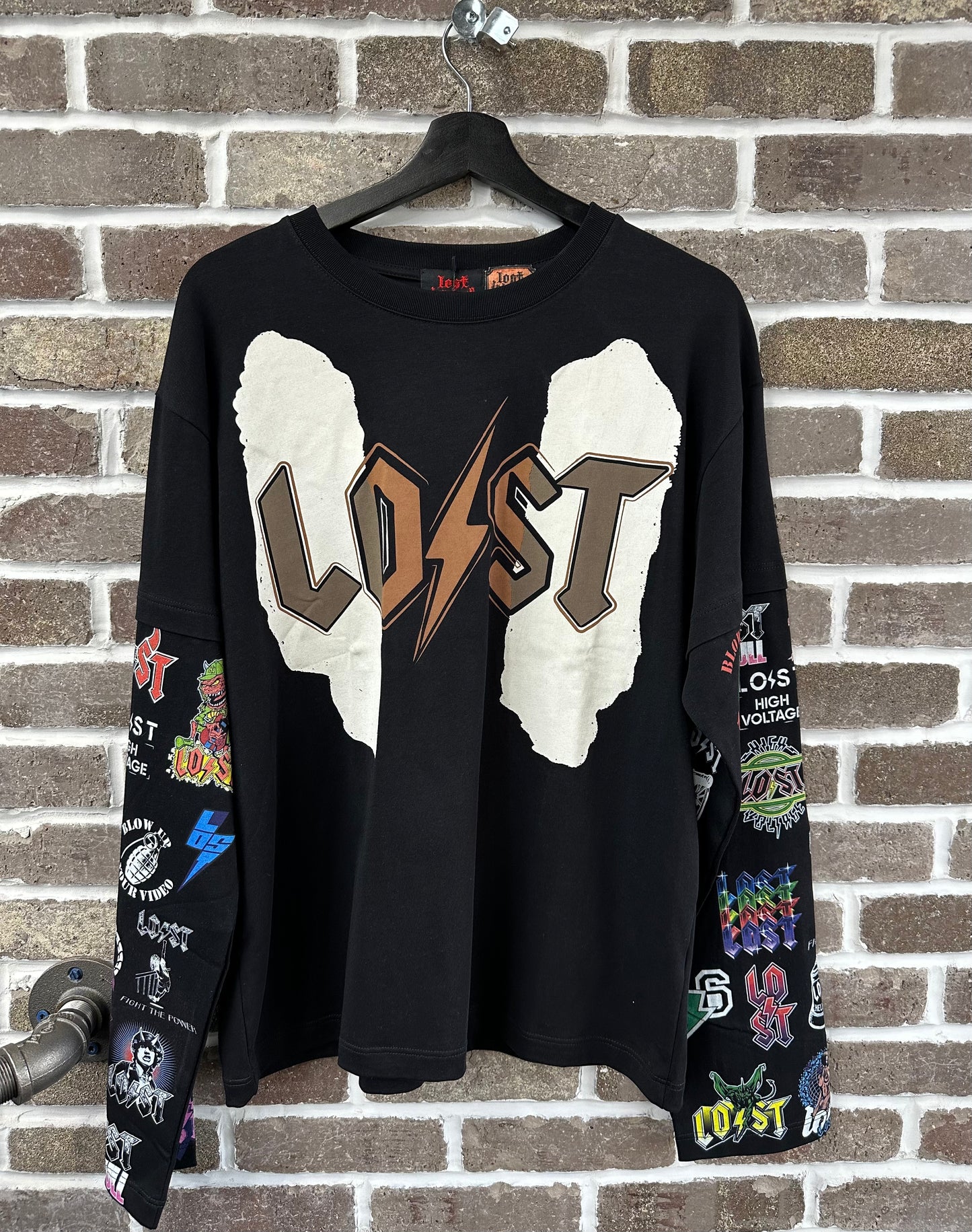 Lost Intricacy Multi Logo Longsleeve