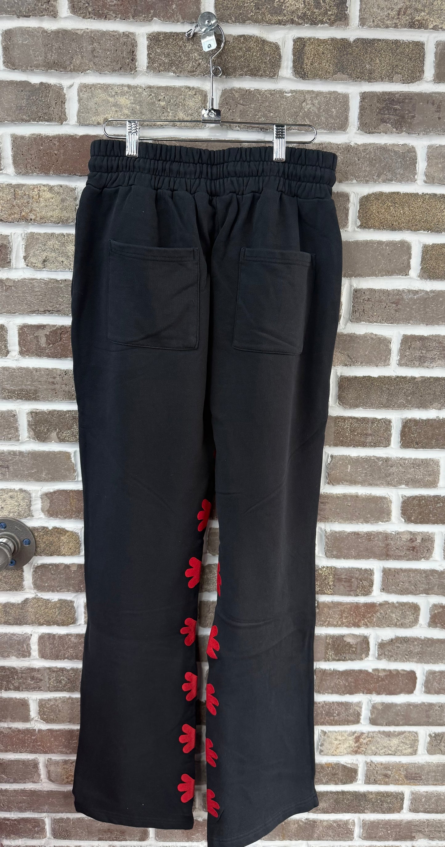 Lost Shdws Single Layered Classic Black/Red Sweatpants