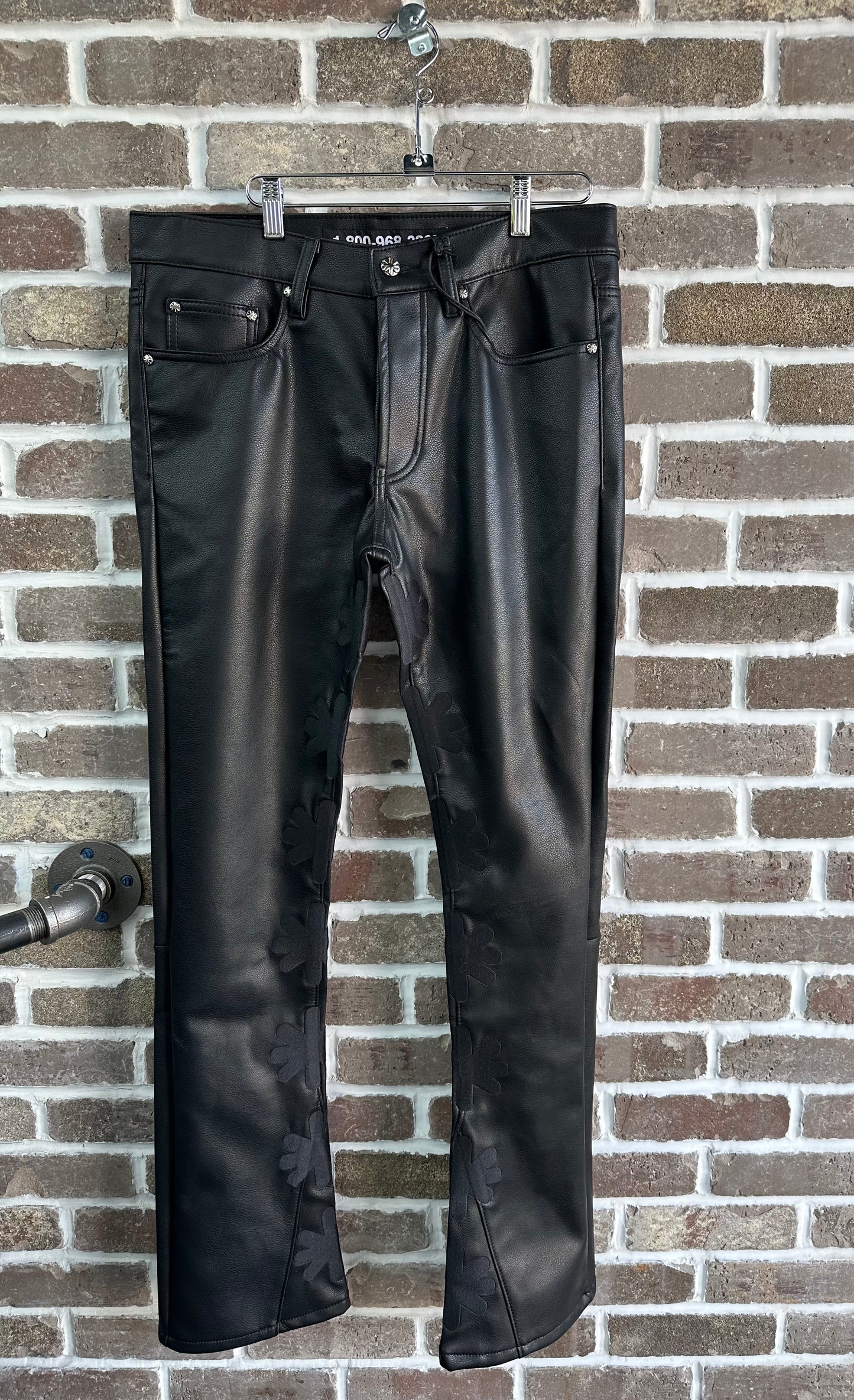 Lost Shdws Black Leather Pants
