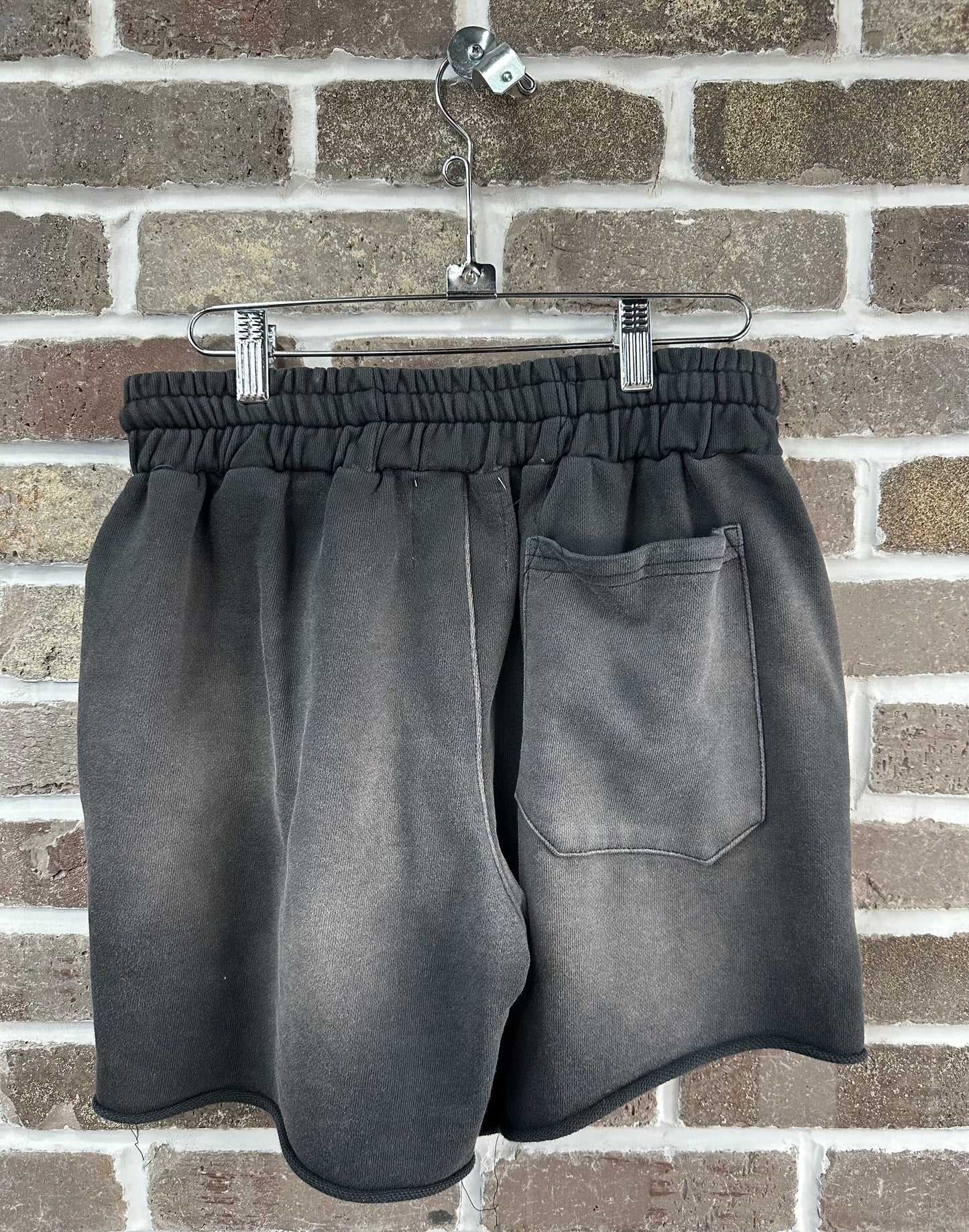 Vertabrae Double Emblem Shorts Black