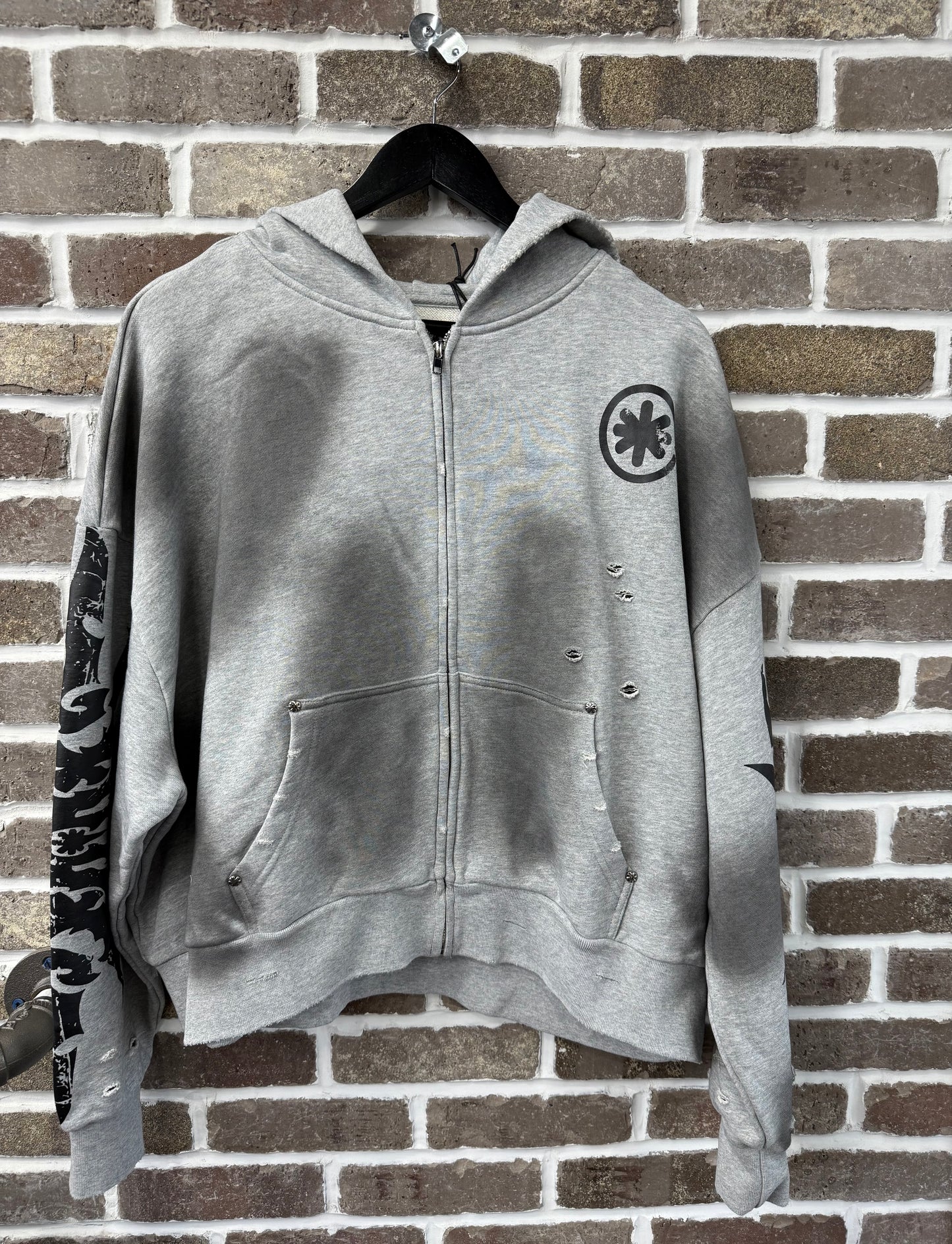 Lost Shdws ComplexCon Zip Up Hoodie Grey