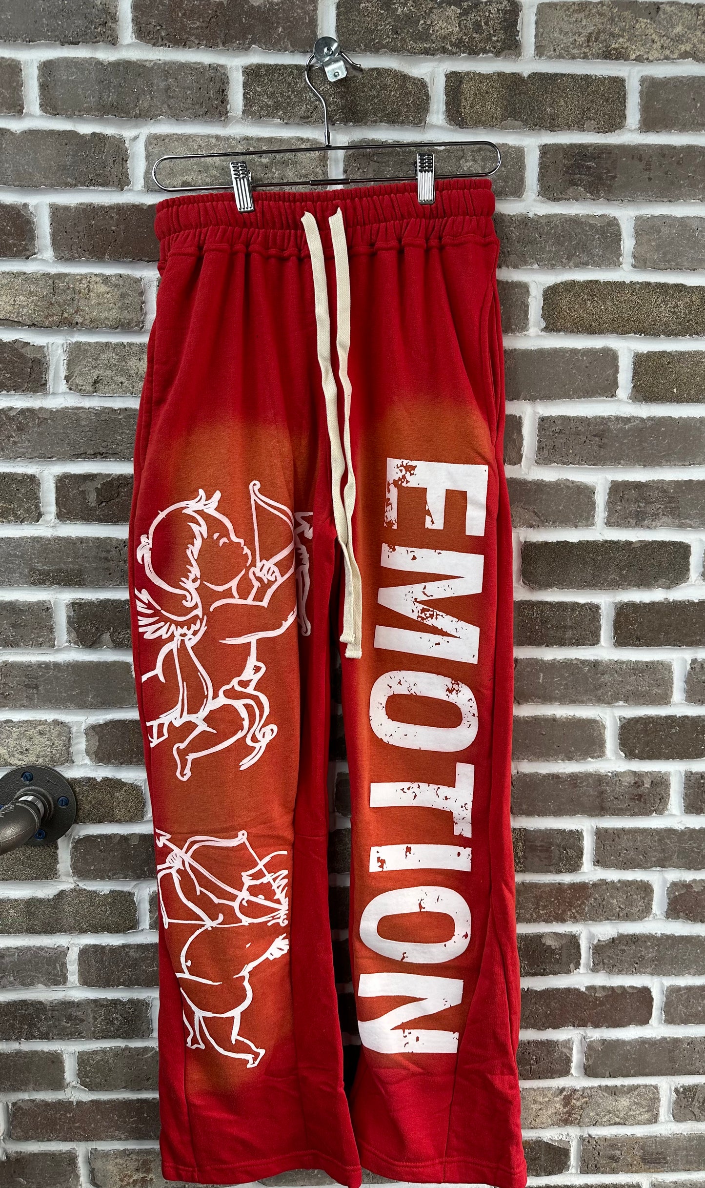 Mixed Emotion Red Cupid Flare Sweatpants