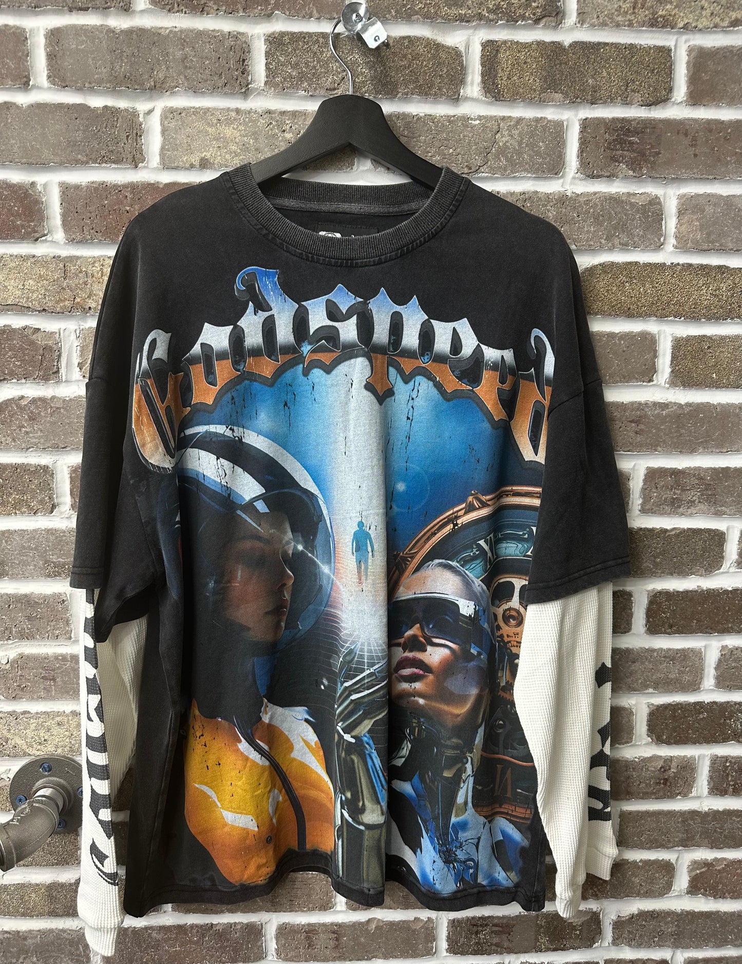 Godspeed Chosen One Thermal Longsleeve Black/Orange