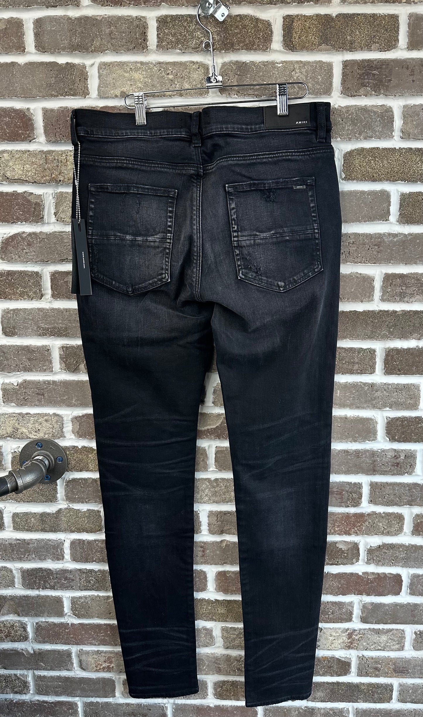 Amiri MX1 Brown Paisley Patches Jeans