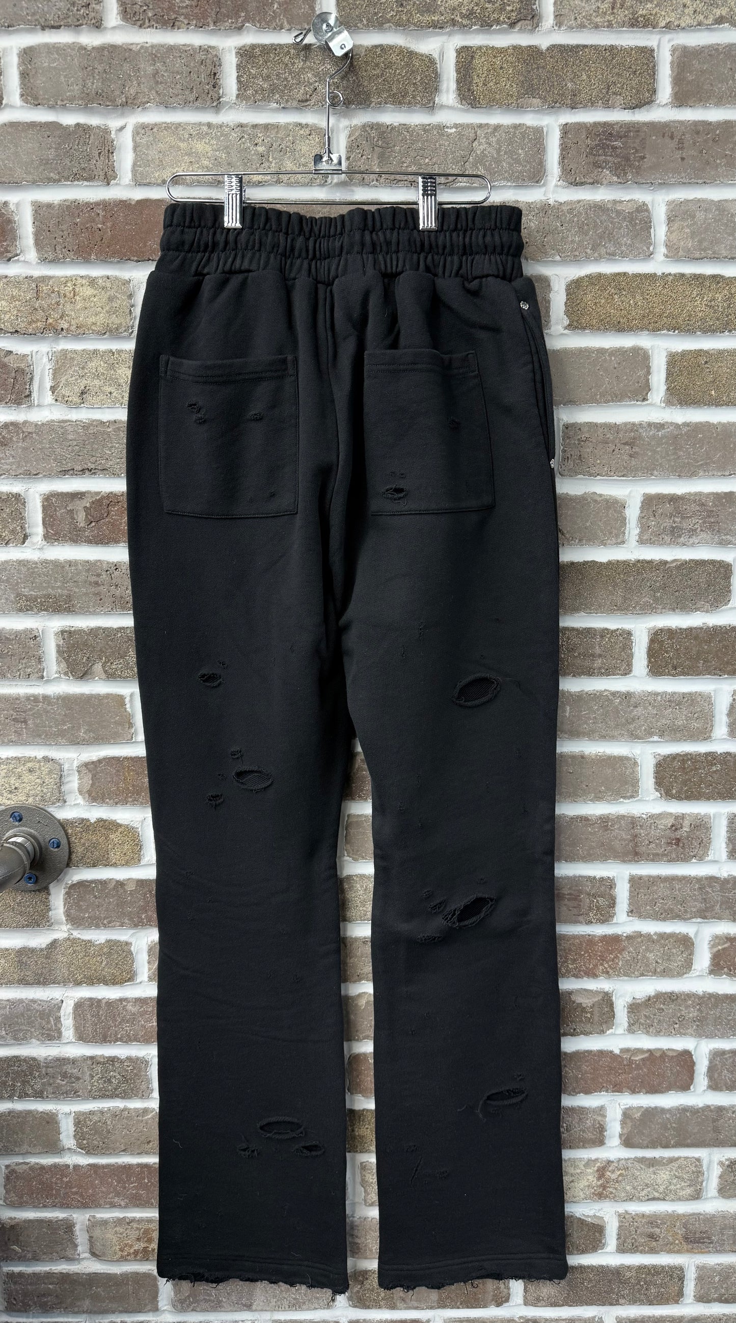 Lost Shdws Distressed Sweatpants Black