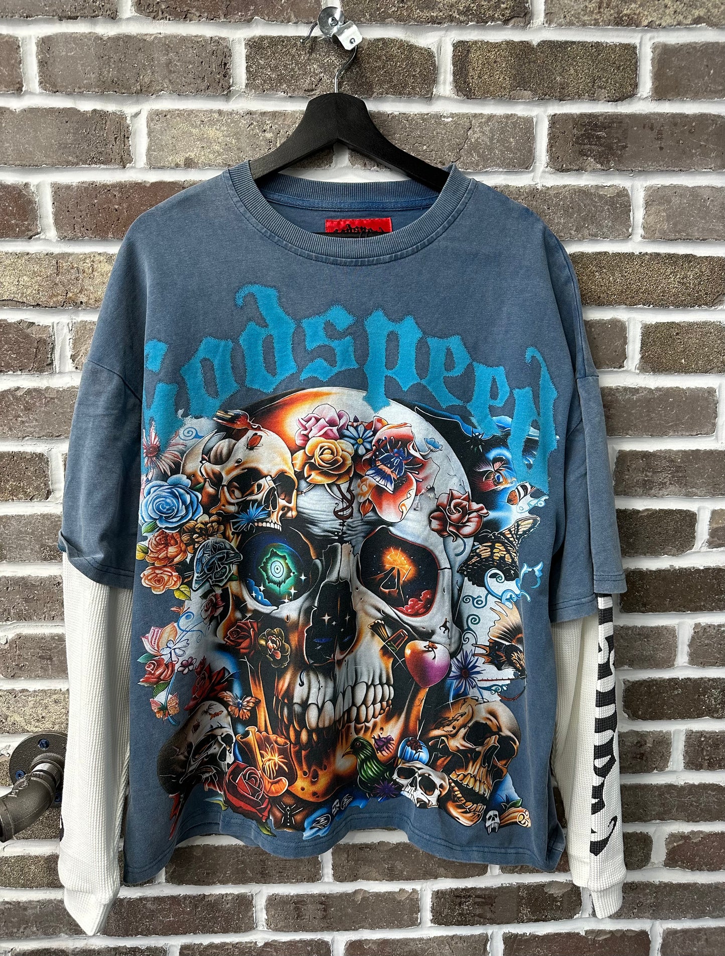 Godspeed Eternal Dream Layered Shirt Blue