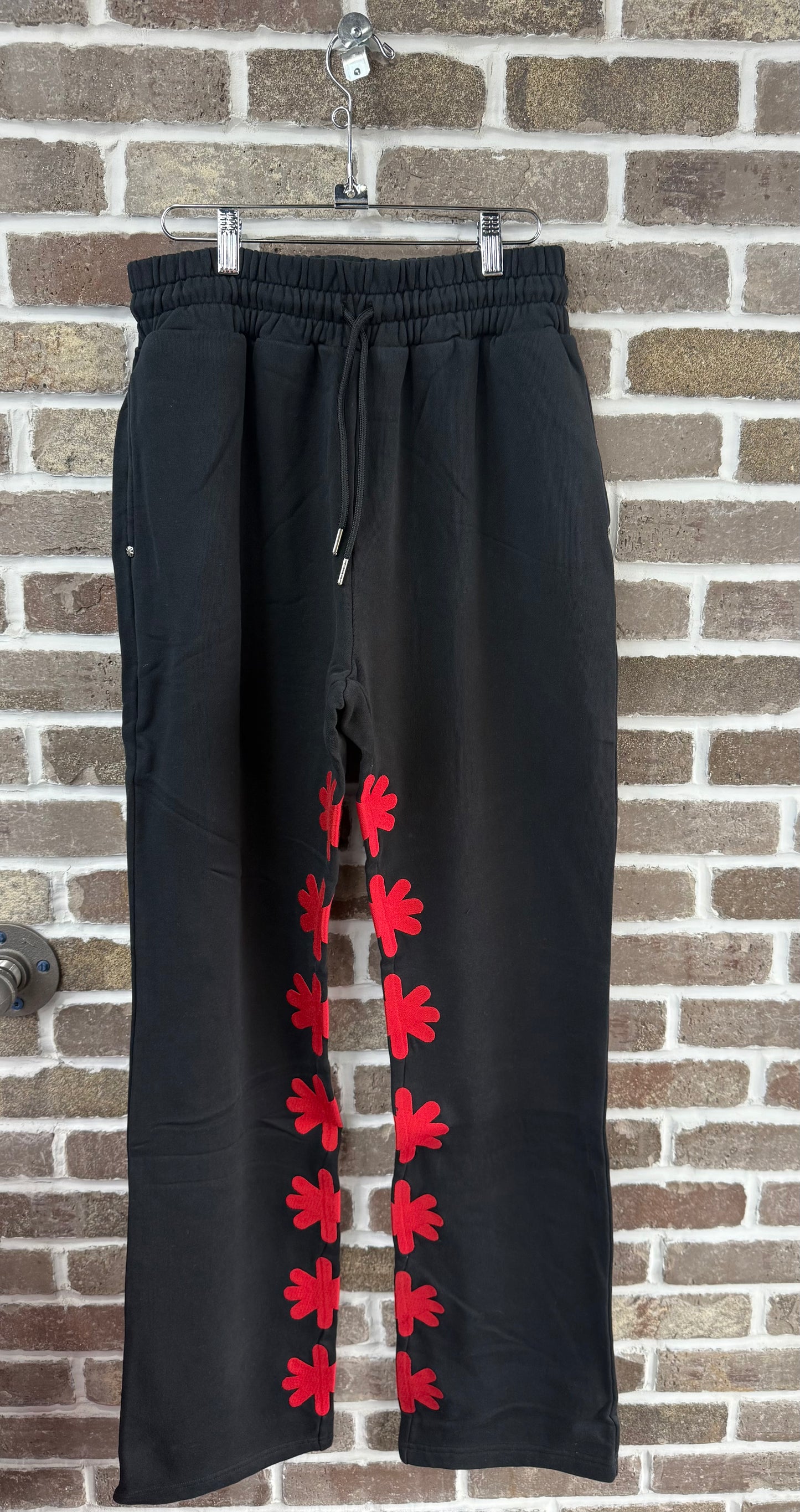 Lost Shdws Single Layered Classic Black/Red Sweatpants