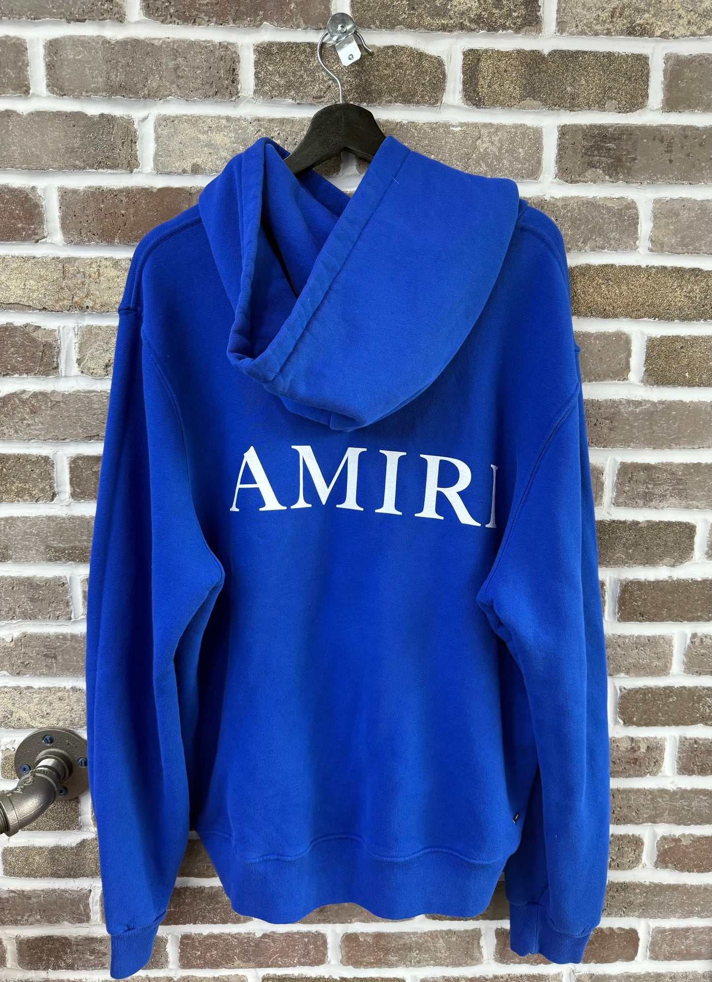 Amiri MA Blue Logo Hoodie
