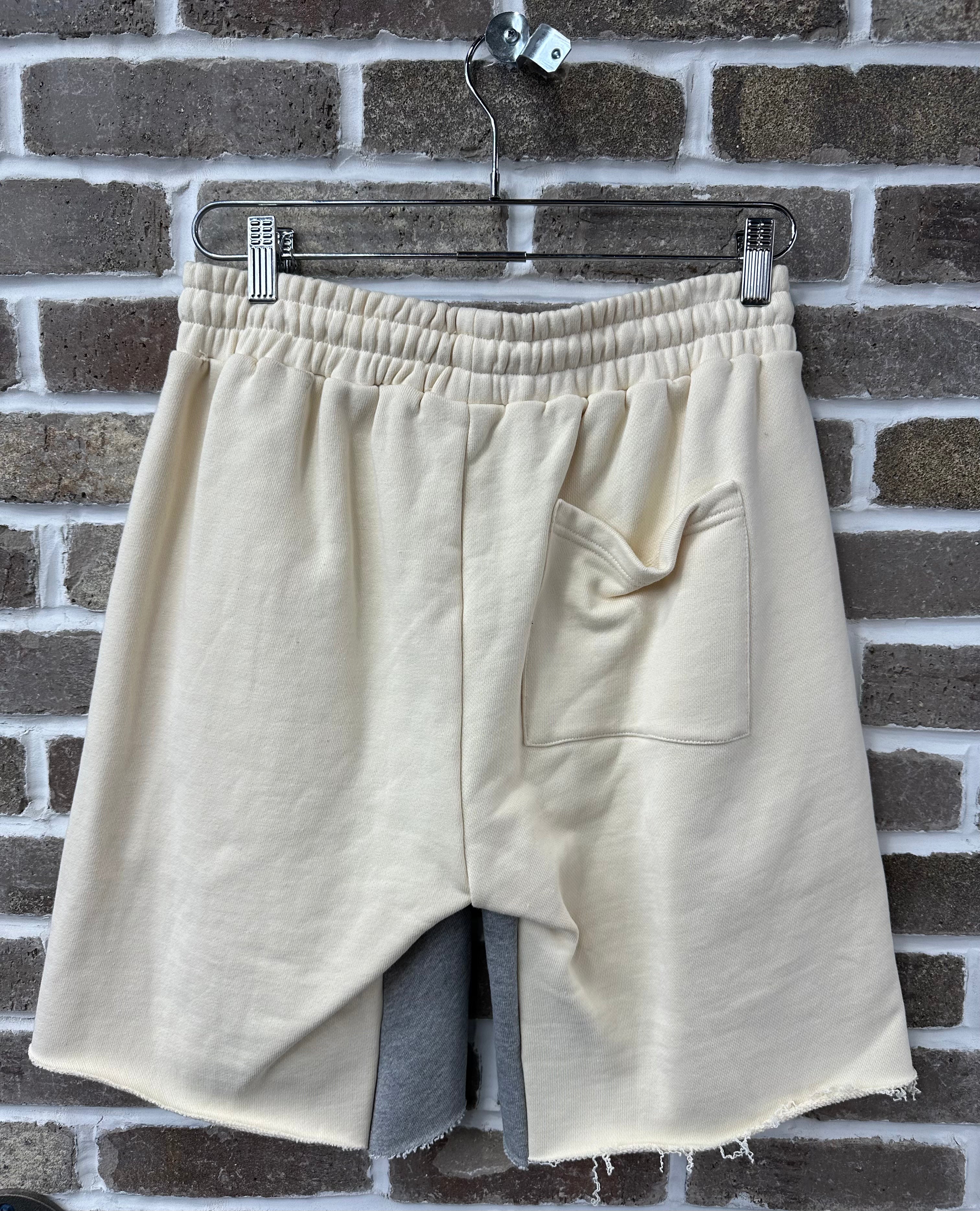 Lost Intricacy Rhinestone Creme/Green Mitt Shorts