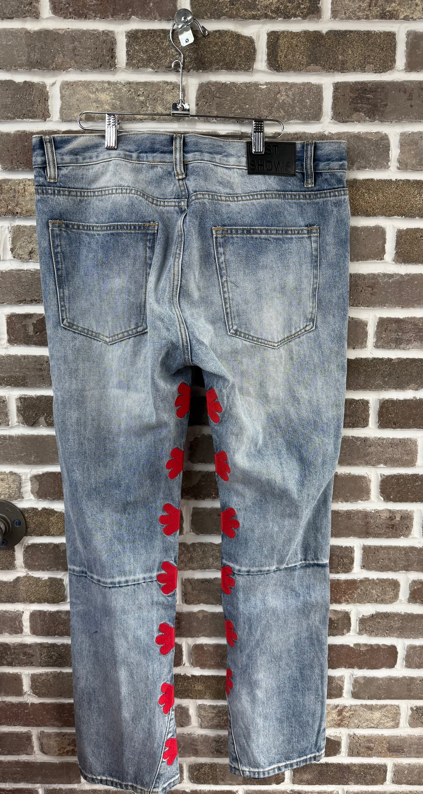 Lost Shdws Denim Red Jeans