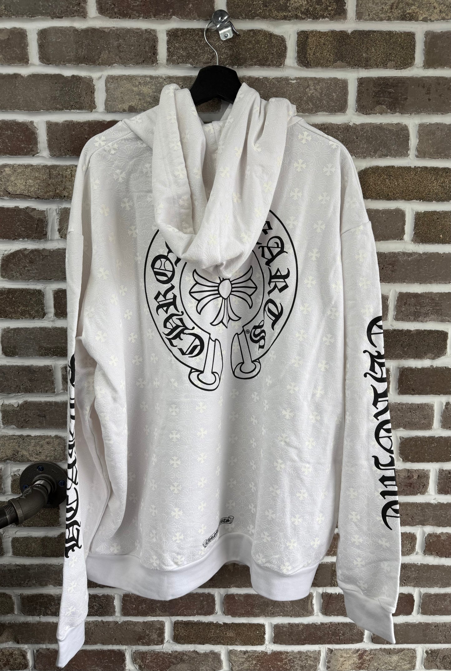 Chrome Hearts Plus Cross Monogram Hoodie White