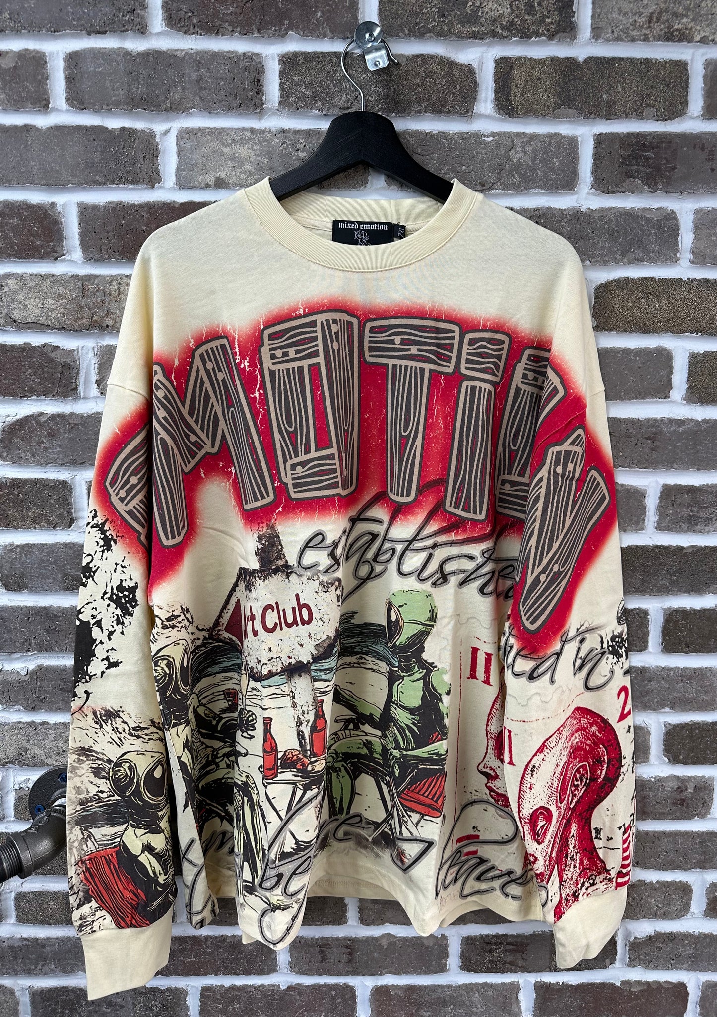 Mixed Emotion Cream Art Club Longsleeve