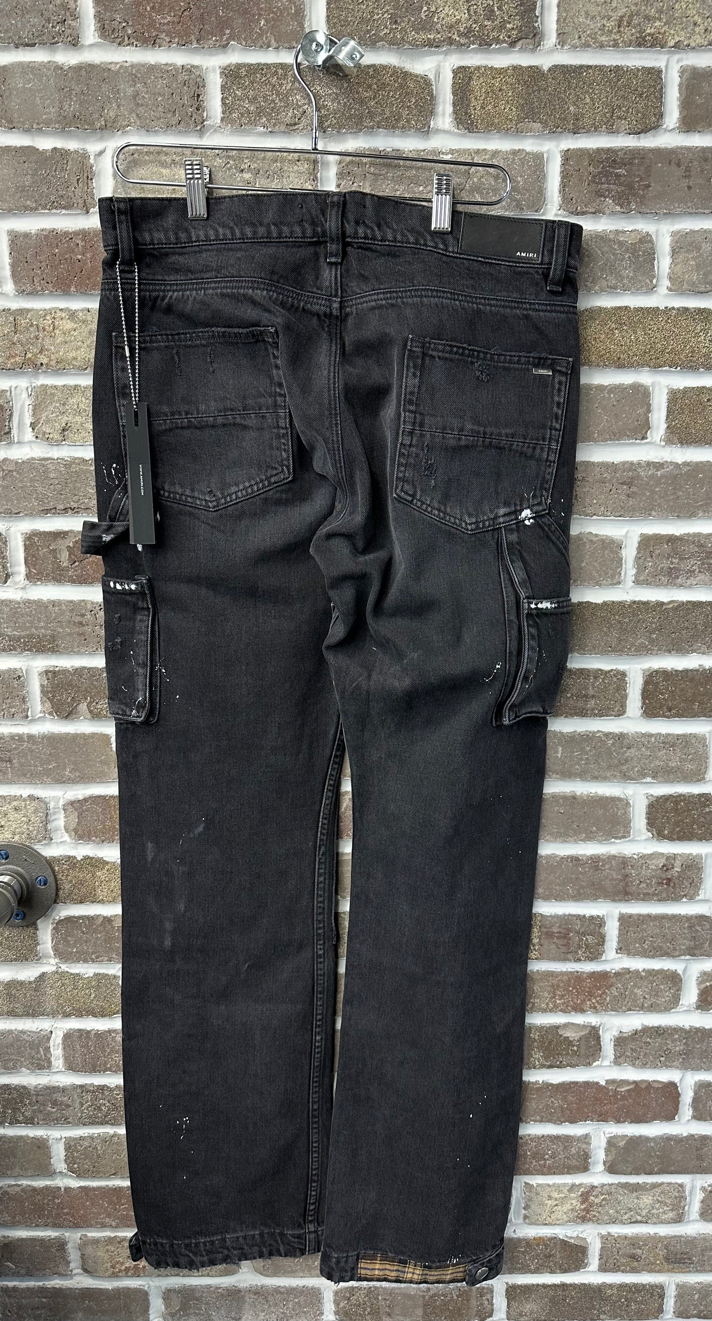 Amiri Plaid Carpenter Jeans