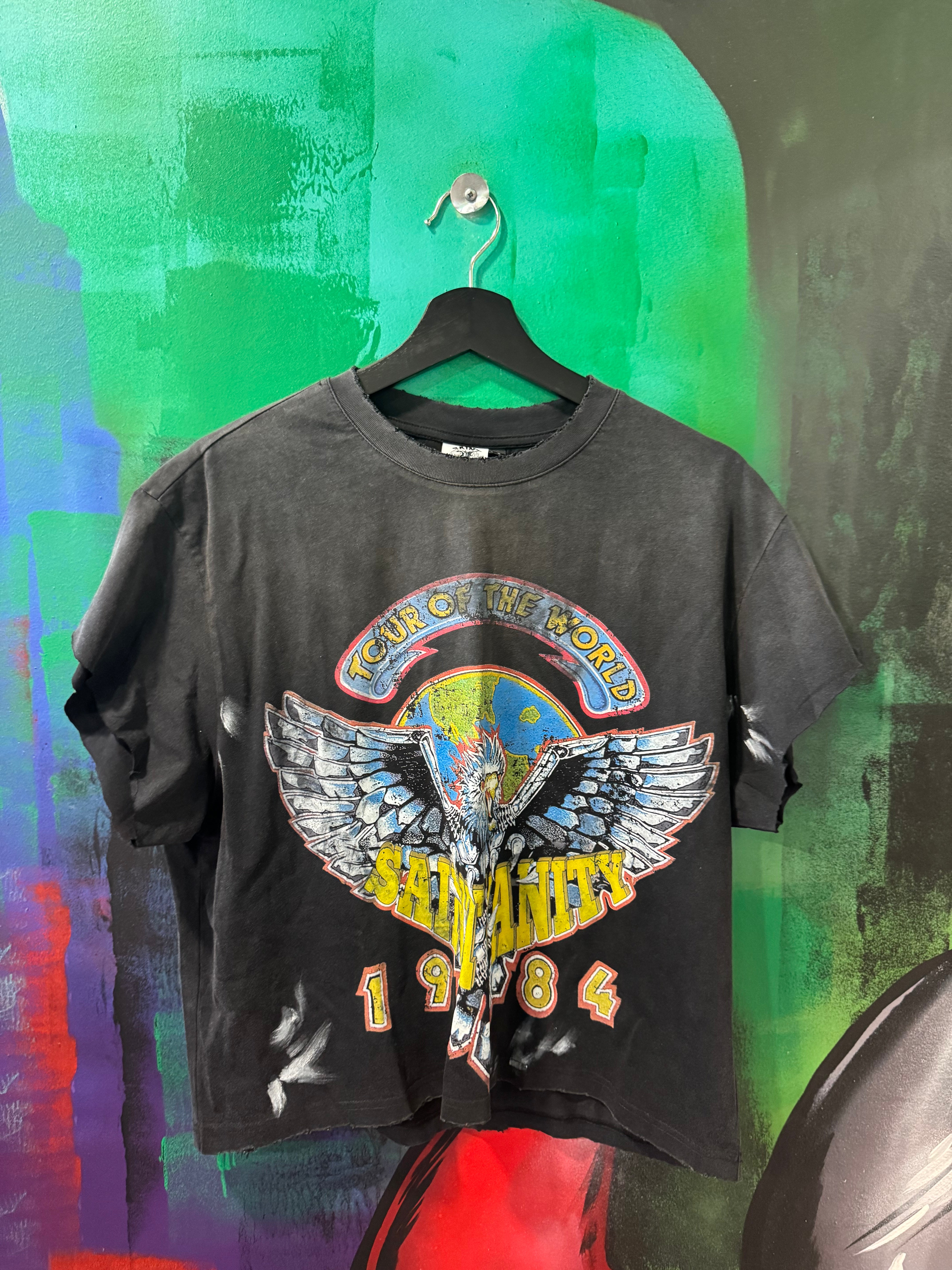 Saint Vanity 1984 Black Cropped Tee