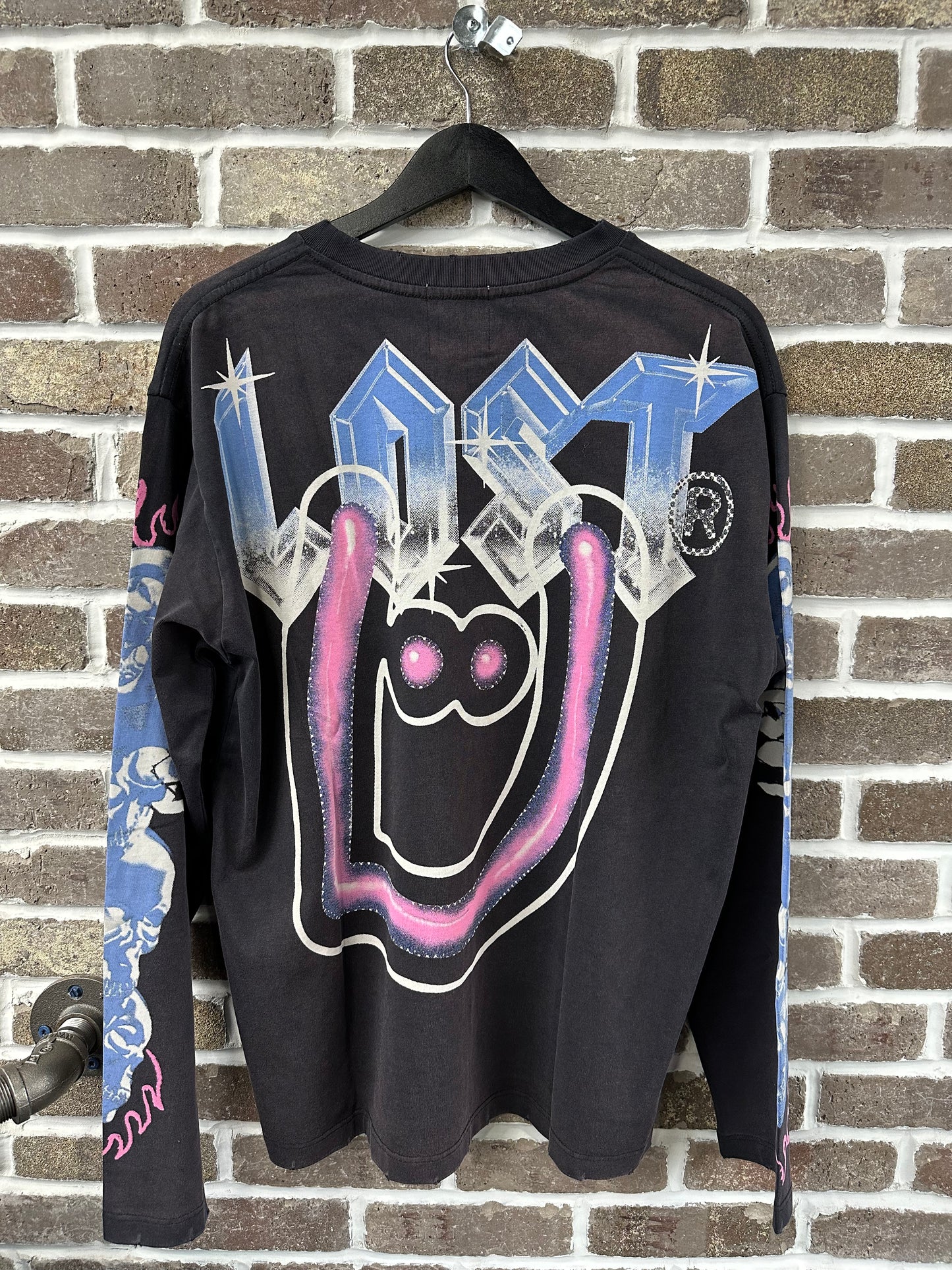 Lost Intricacy x UNKWNism Navy/Pink Longsleeve