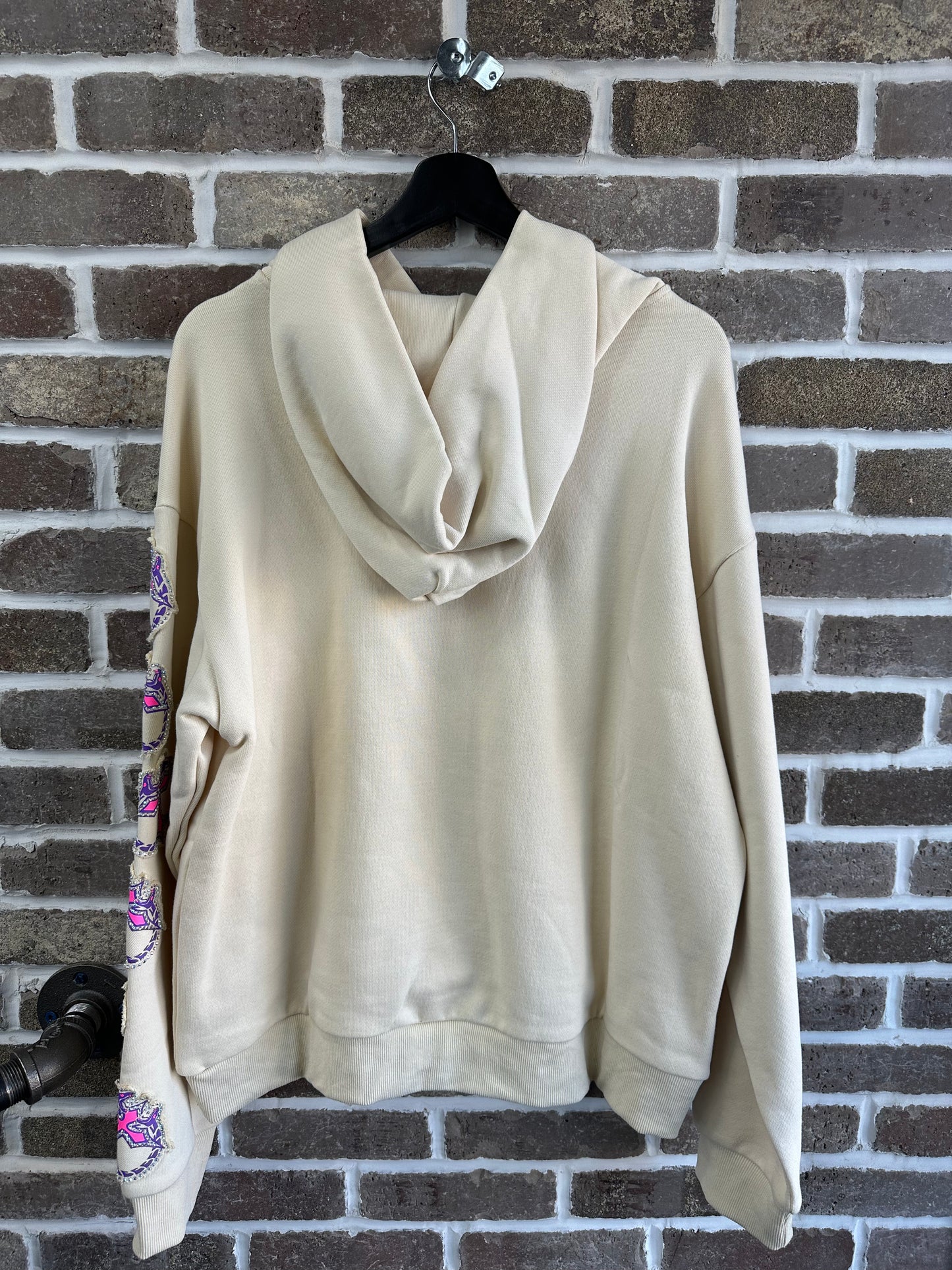 Lost Intricacy Creme/Pink Mitt Hoodie