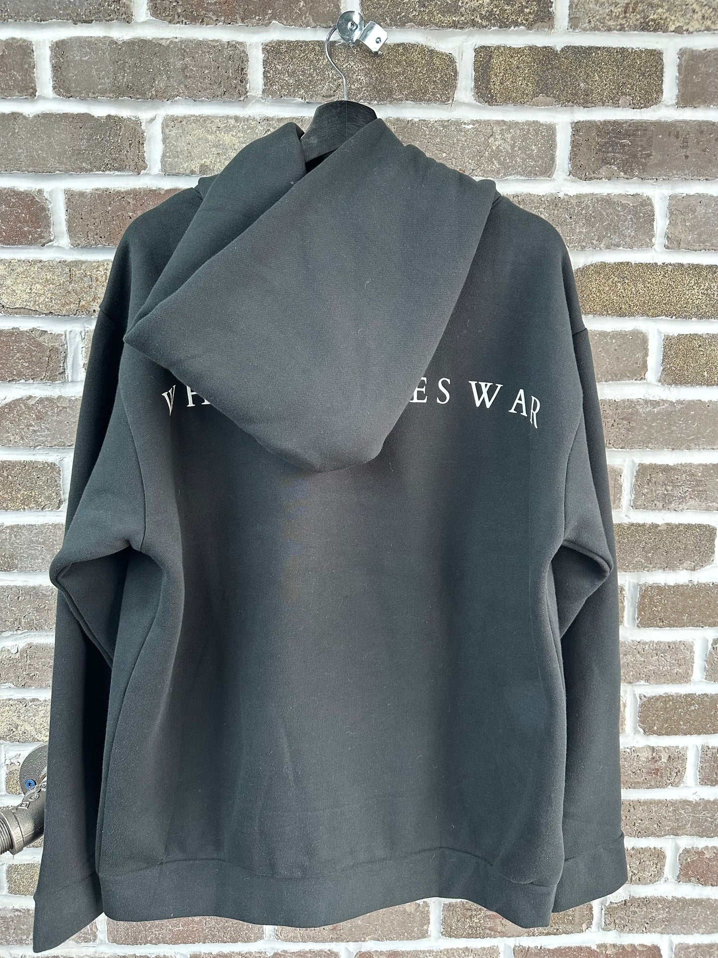 Who Decides War Stained Glass Black Hoodie