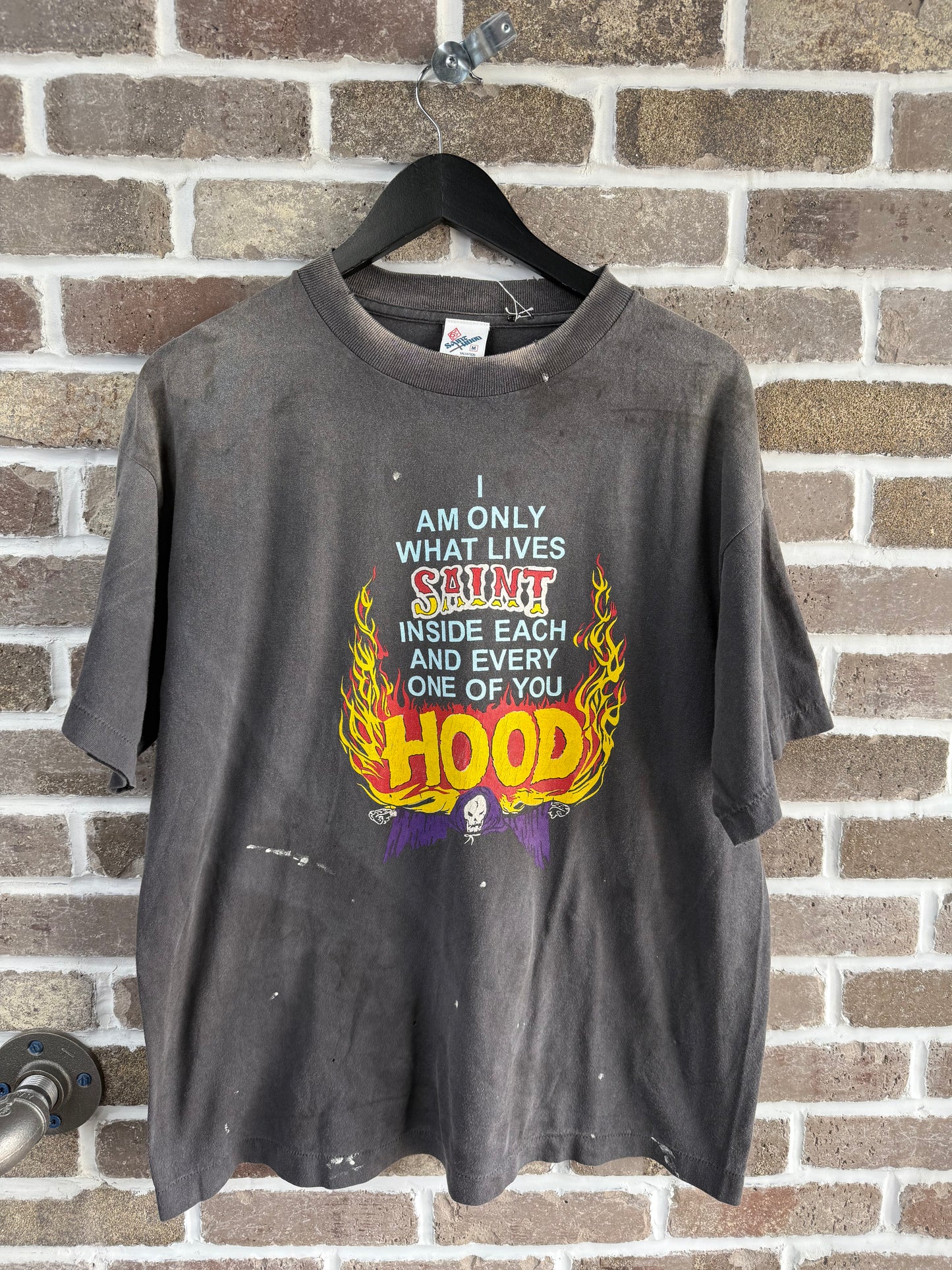 Saint Michael "INSIDE EACH AND EVERY ONE OF YOU HOOD" Grey Tee