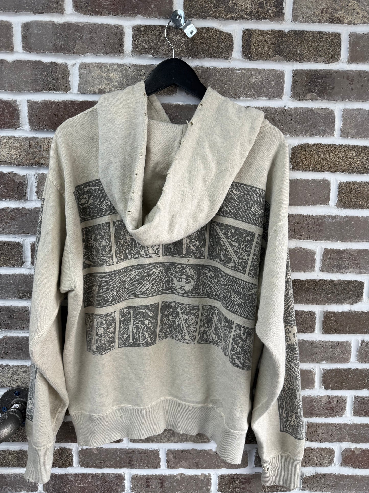 Saint Michael Denim Tears Distressed Hoodie