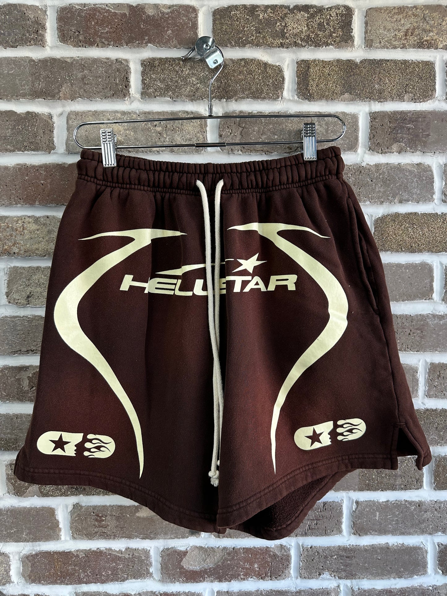 Hellstar Warm Up Brown Shorts