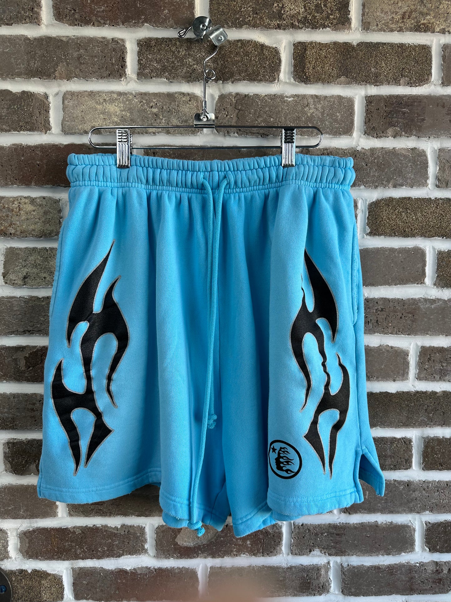 Hellstar Flame Blue Shorts