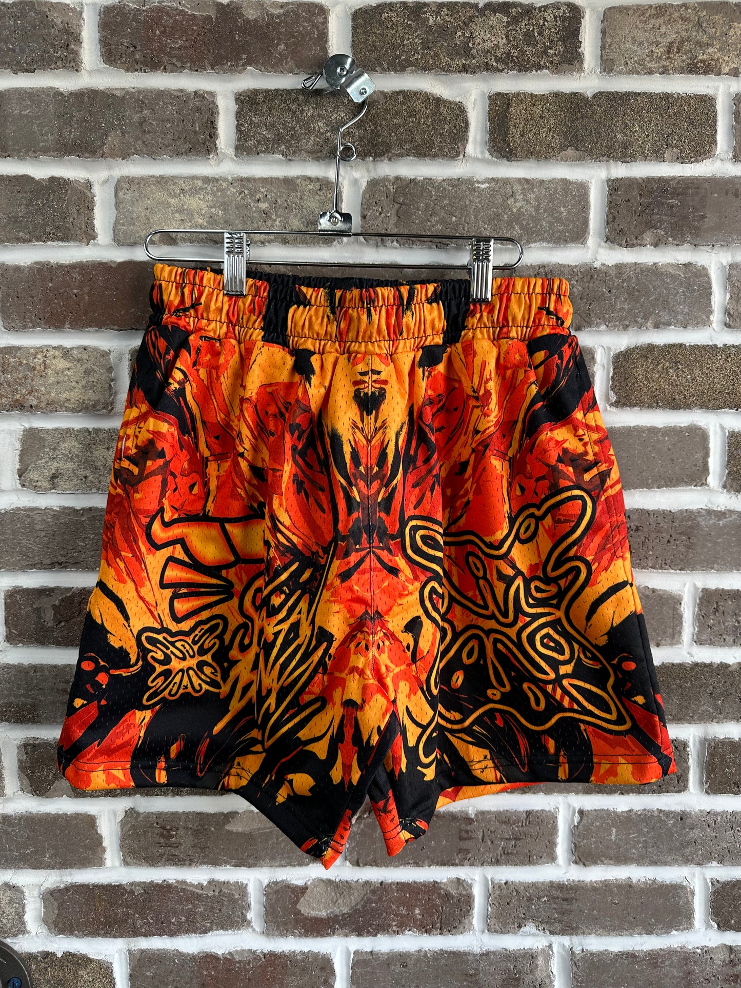 SB Studios Graffiti Shorts Orange