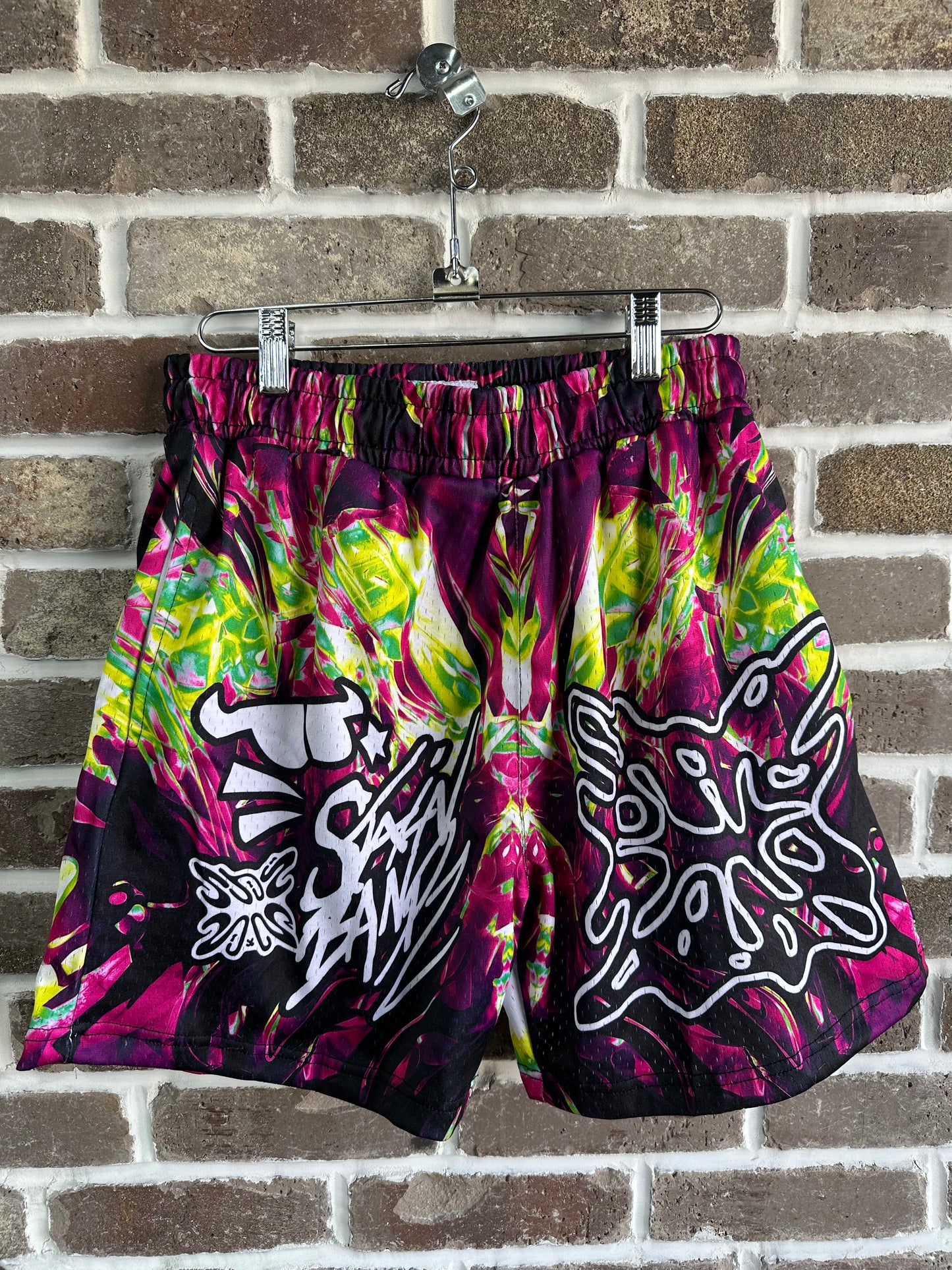 SB Studios Graffiti Shorts Purple Yellow