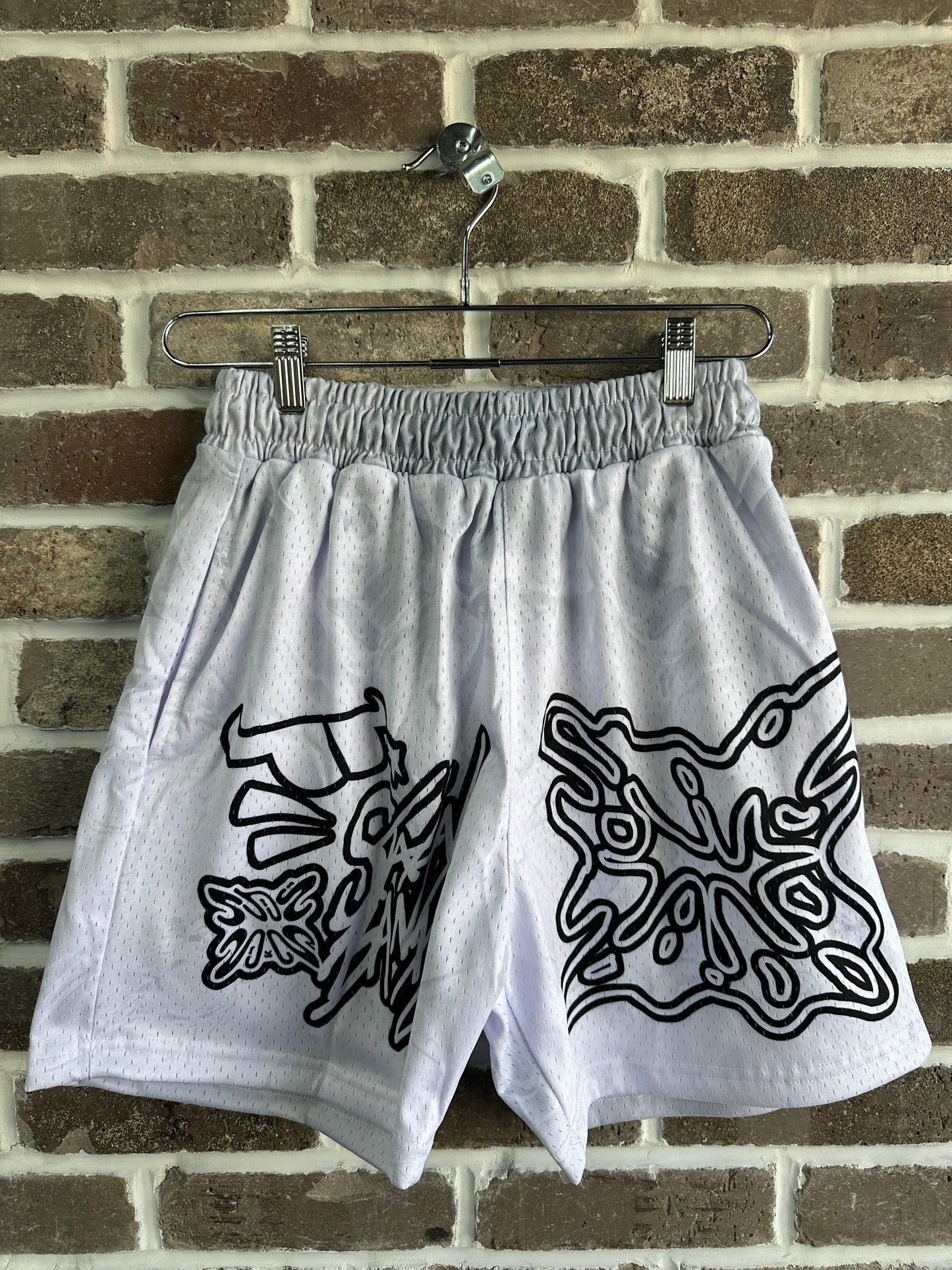 SB Studios Graffiti Shorts White