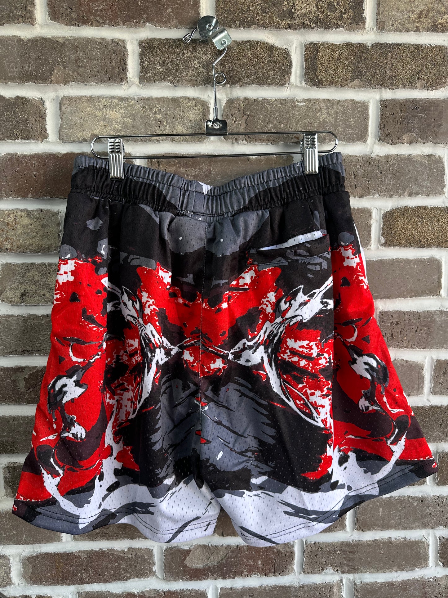 SB Studios Graffiti Shorts Military Red