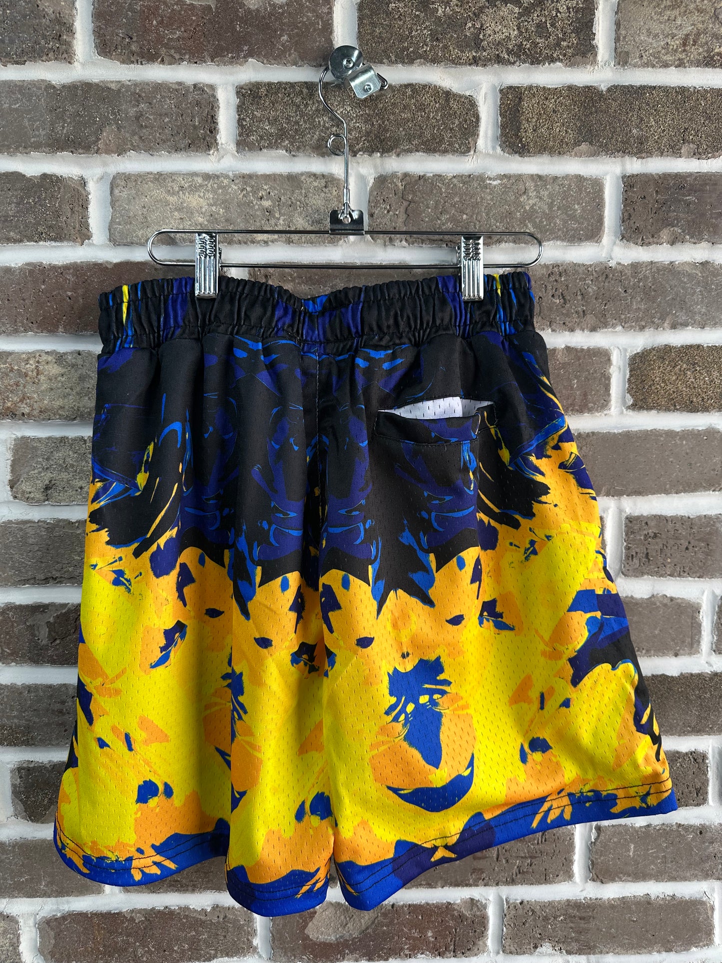 SB Studios Graffiti Shorts Blue Yellow