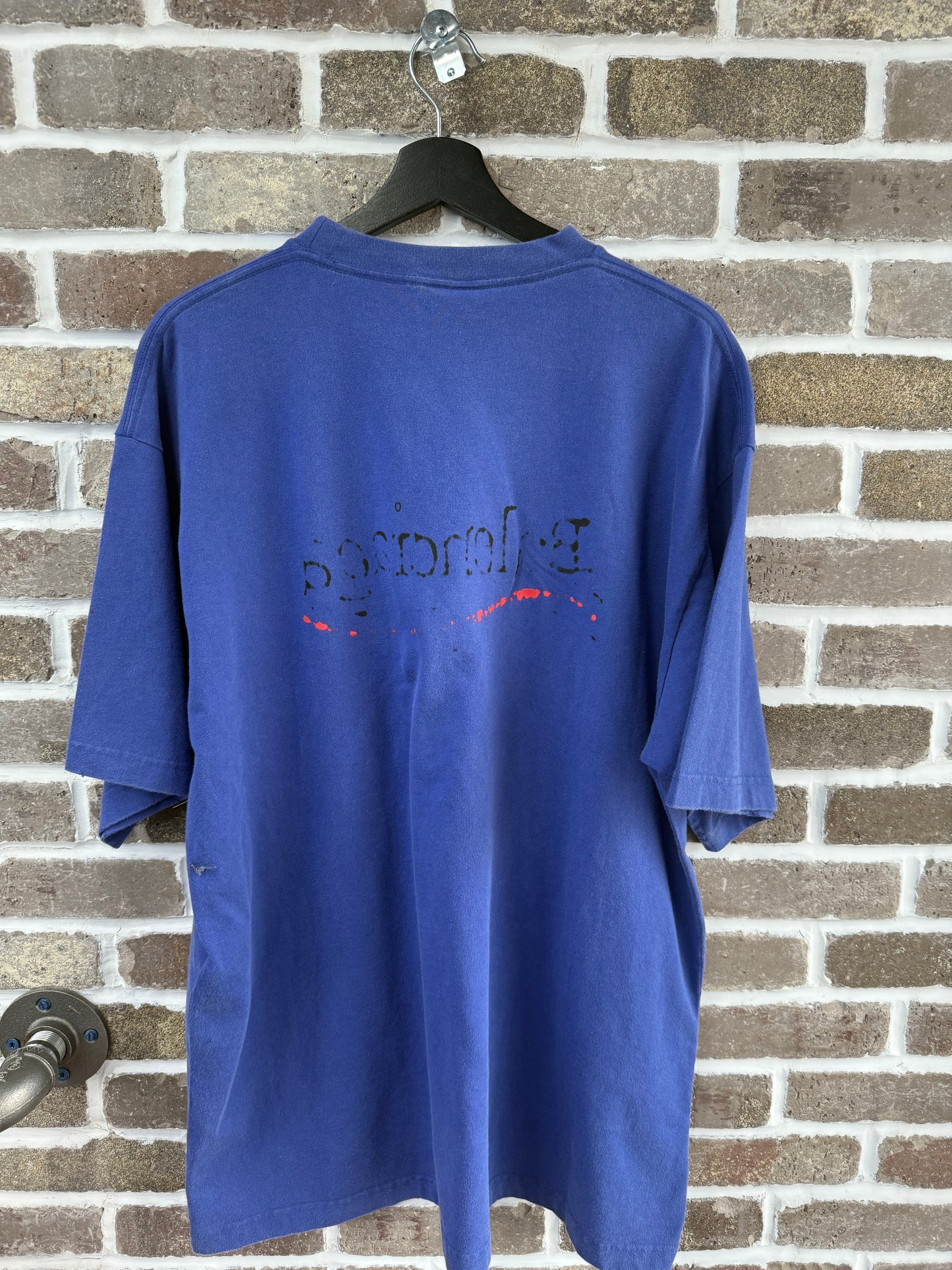 Balenciaga Blue Pepsi Logo Tee