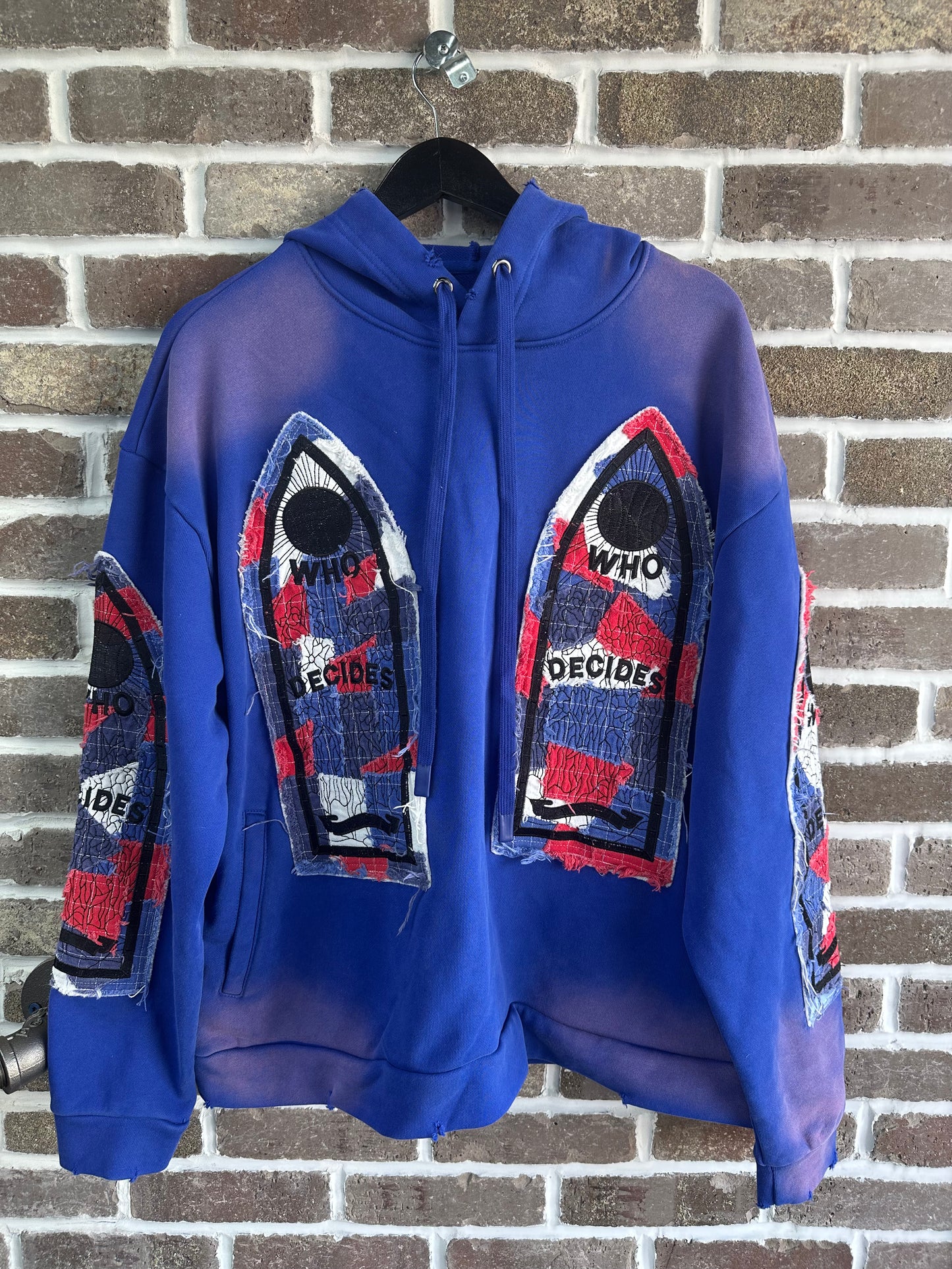Who Decides War Glory Blue Hoodie