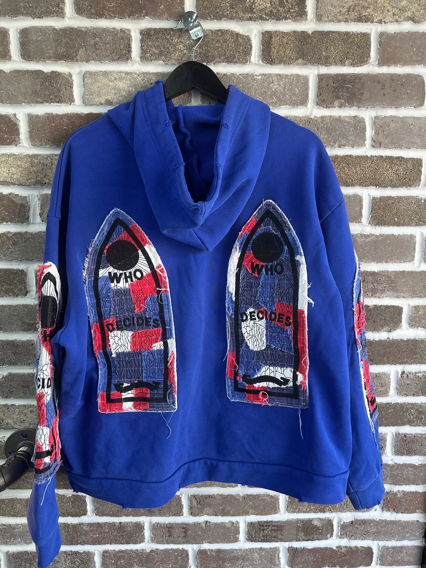 Who Decides War Glory Blue Hoodie