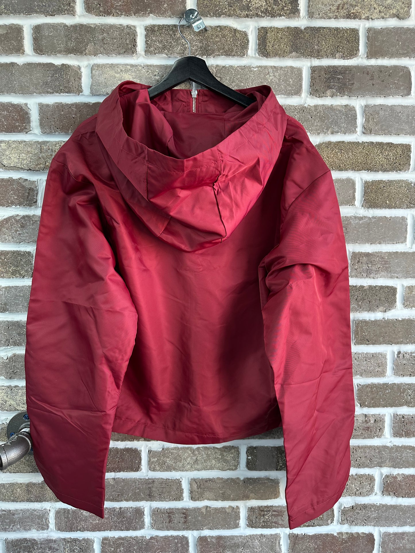 Saint Vanity Nylon Top Burgundy & Black