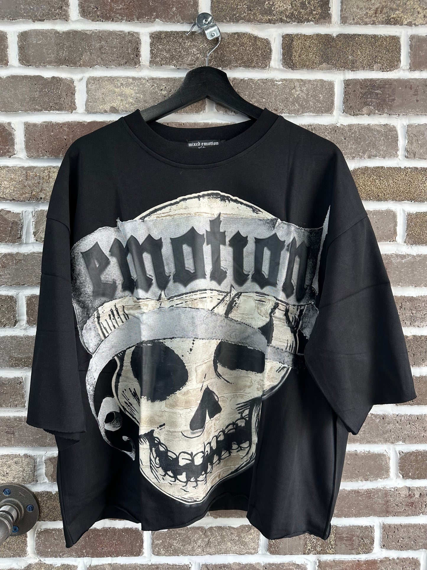 Mixed Emotion Black Pirate Cropped Tee