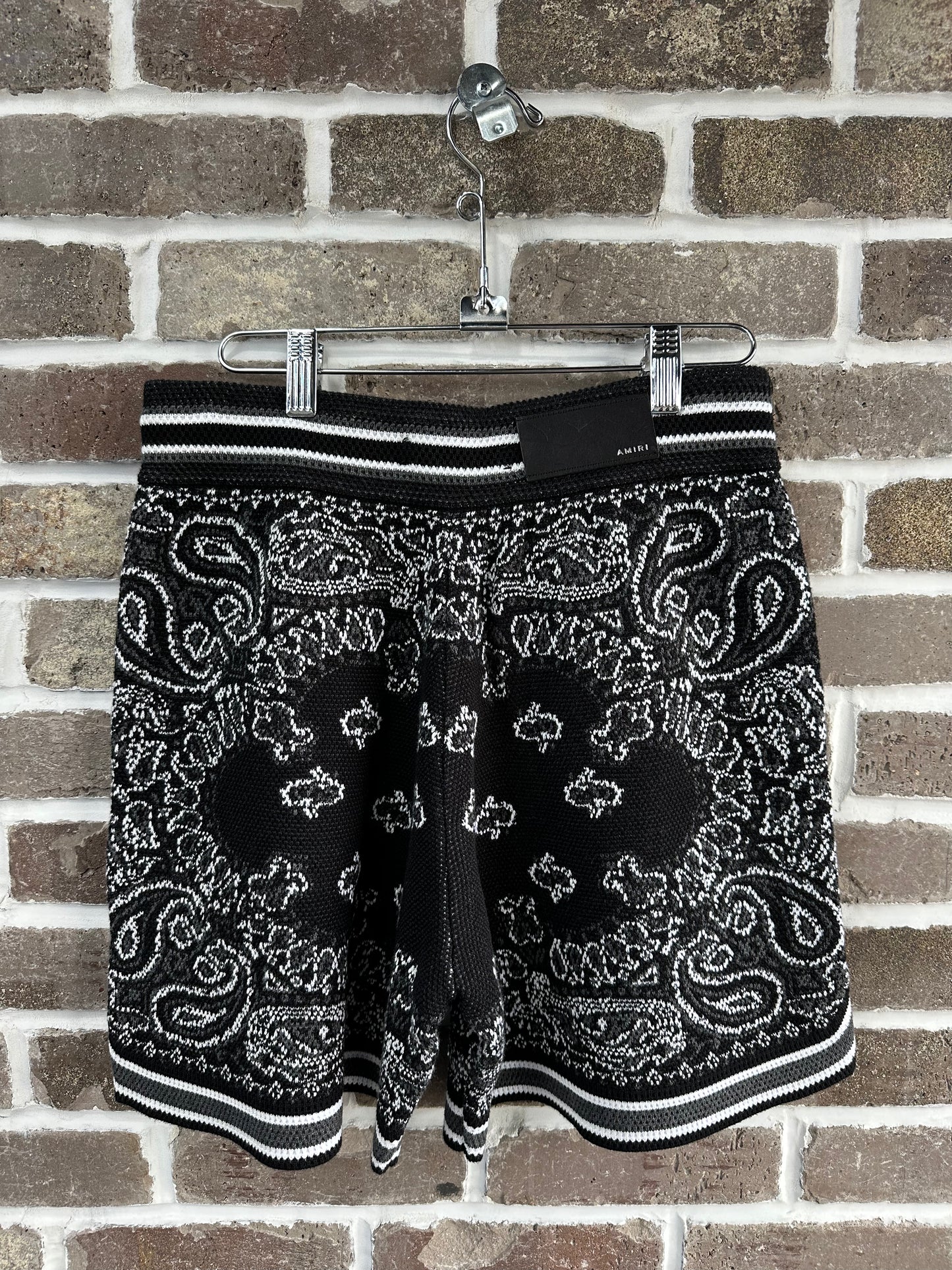 Amiri Shorts B-Ball Bandana Black