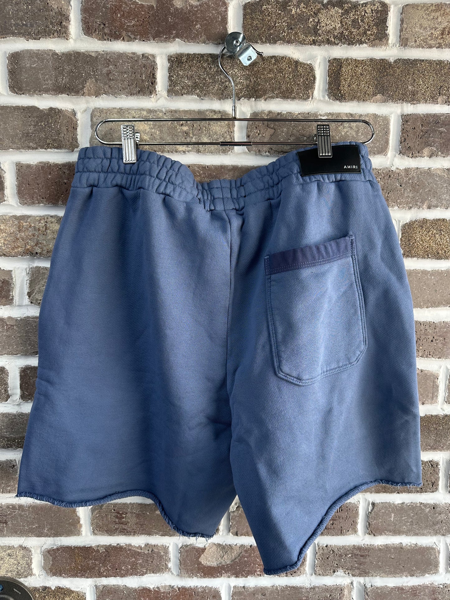 Amiri 22 Blue Logo Shorts