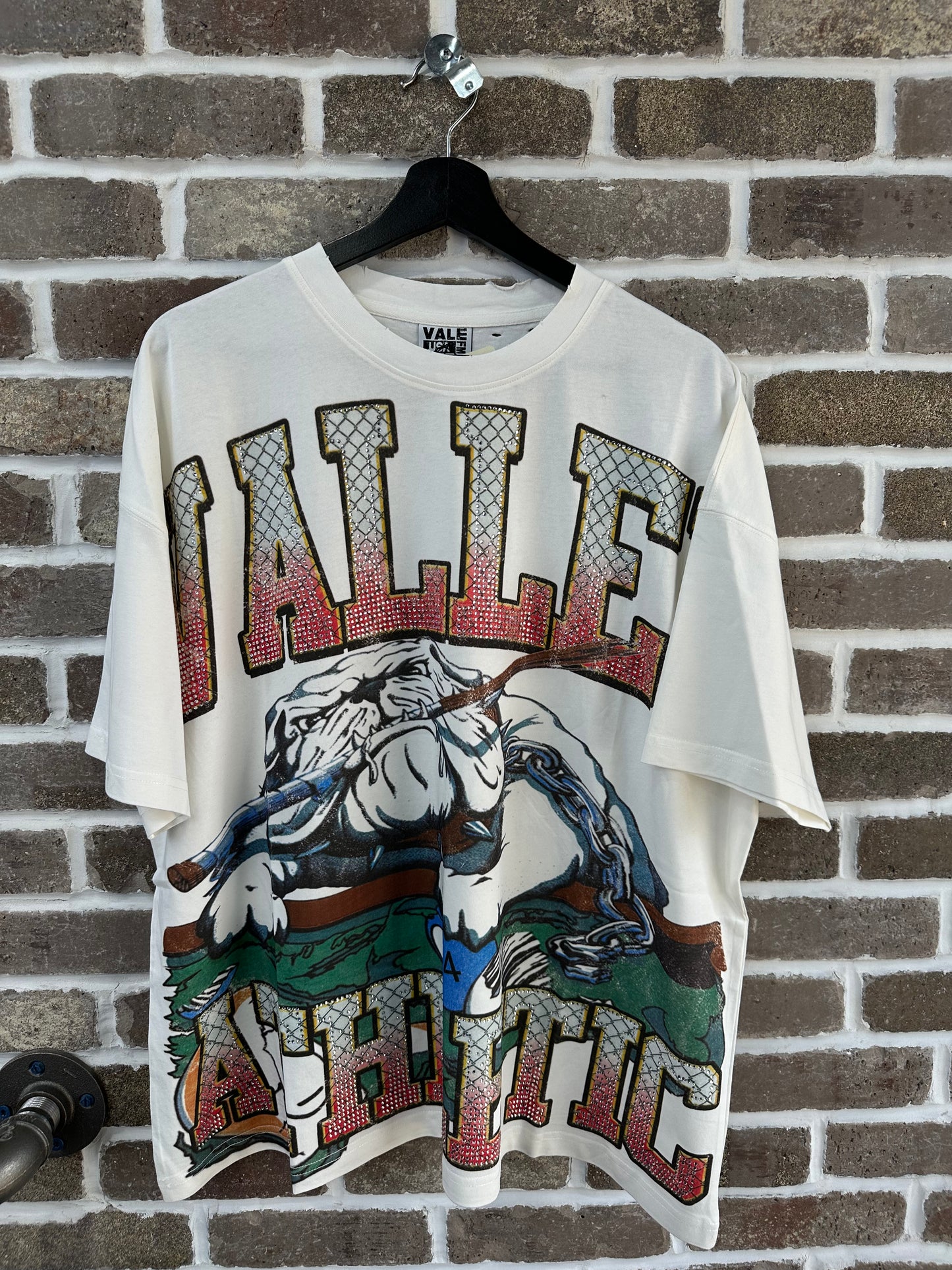 Vale Forever Polo Bling Tee White/Red