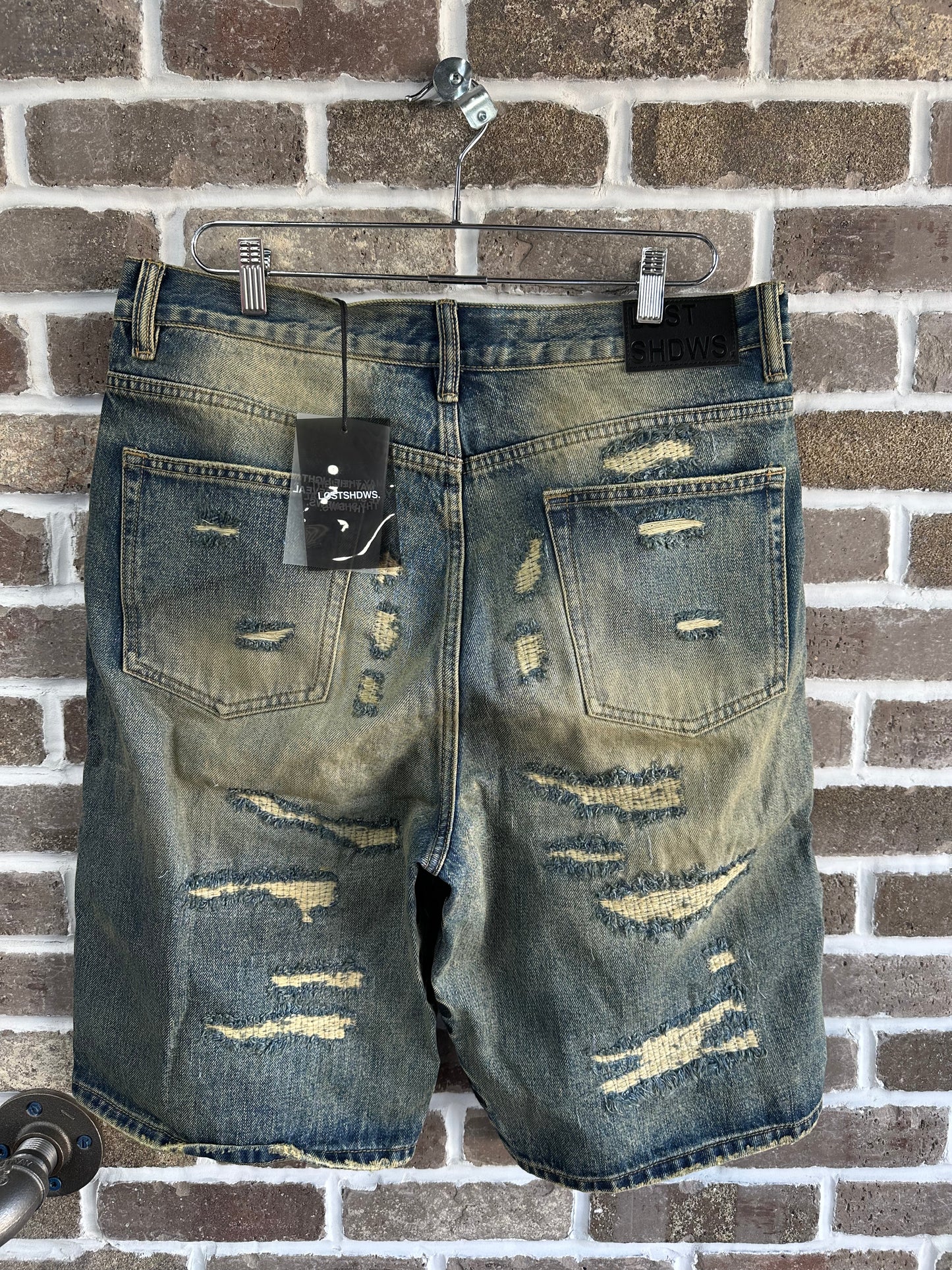 Lost Shdws Destroy Bone Black Shorts